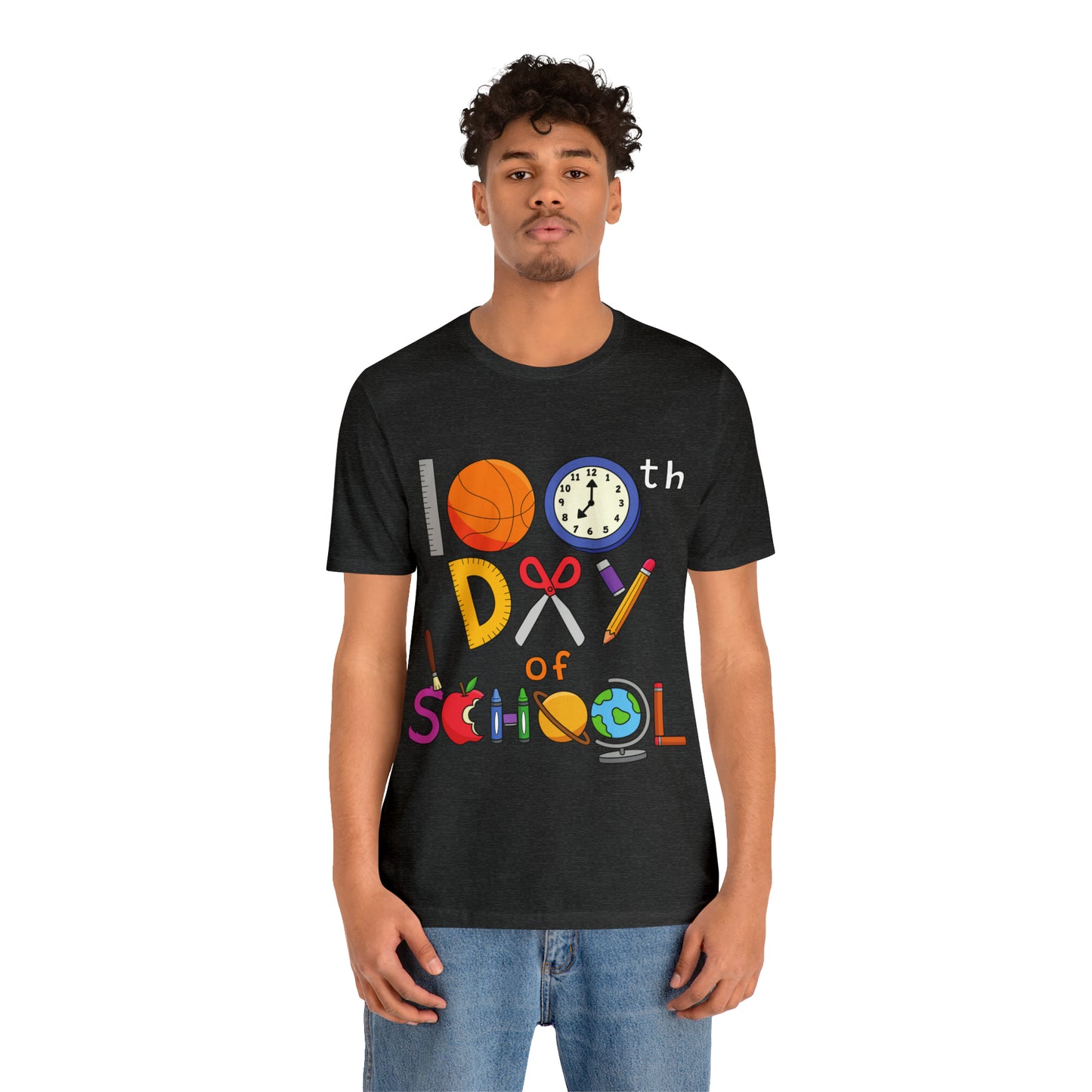100th Day of School Teacher T- Shirt - Unisex Jersey Short Sleeve Tee