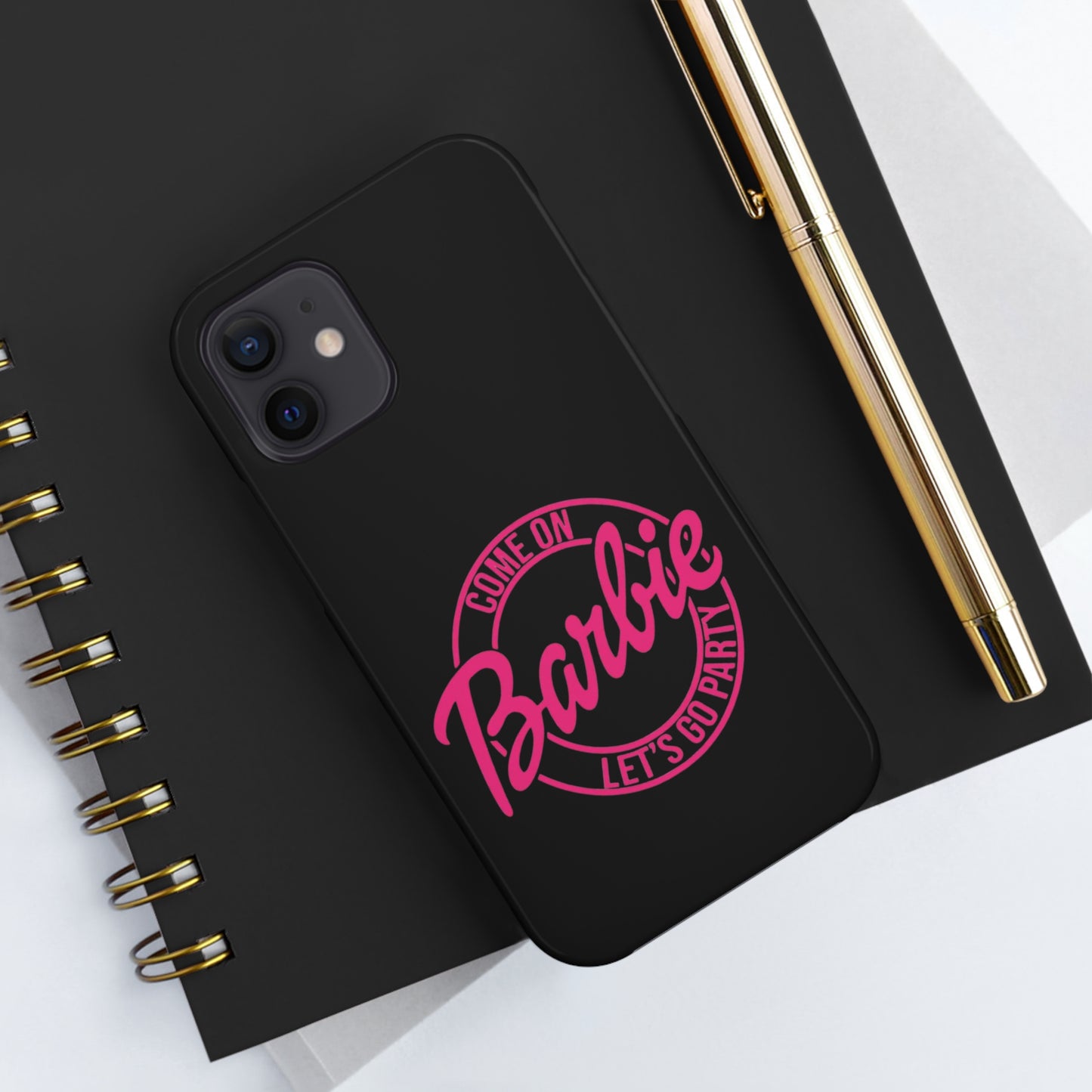Come on Barbie Lets Go Party Black Tough Phone Case