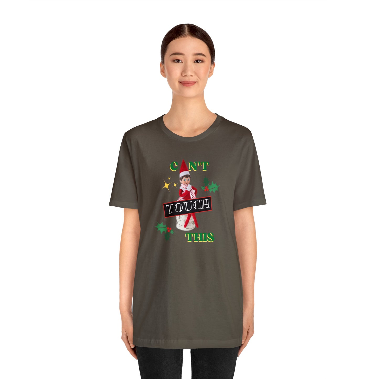 Can't touch this Christmas T-Shirt- Unisex Jersey Short Sleeve Tee