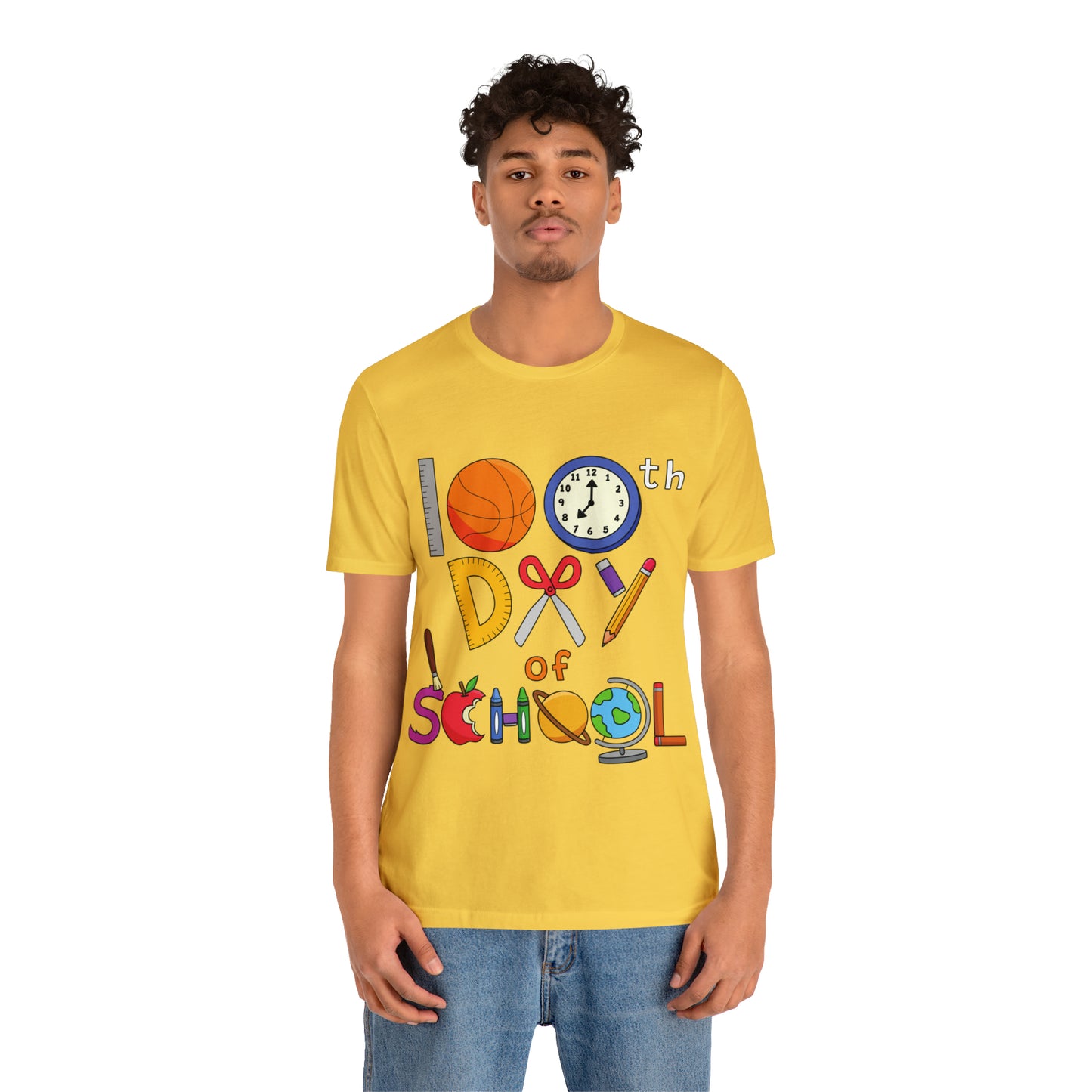 100th Day of School Teacher T- Shirt - Unisex Jersey Short Sleeve Tee