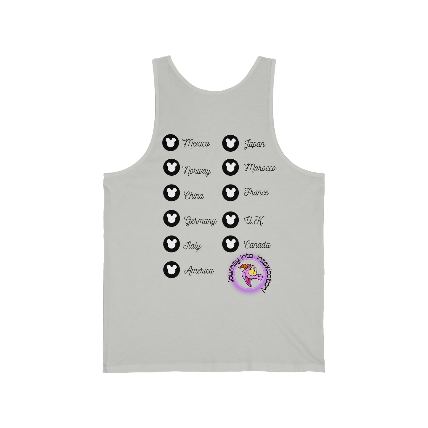 Epcot Drinking Around the World - Unisex Jersey Tank