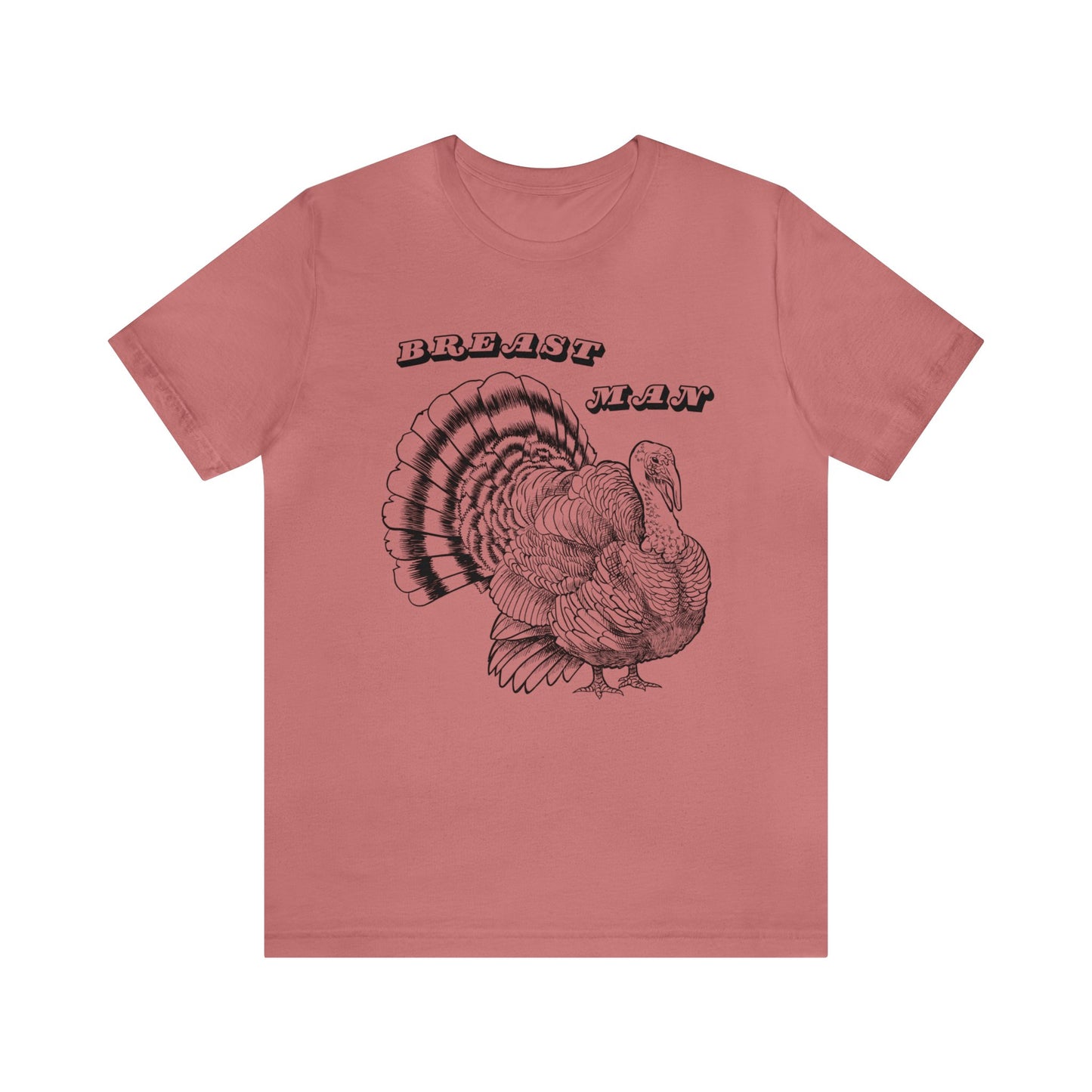 Breast Man. Thanksgiving Jersey Short Sleeve Tee
