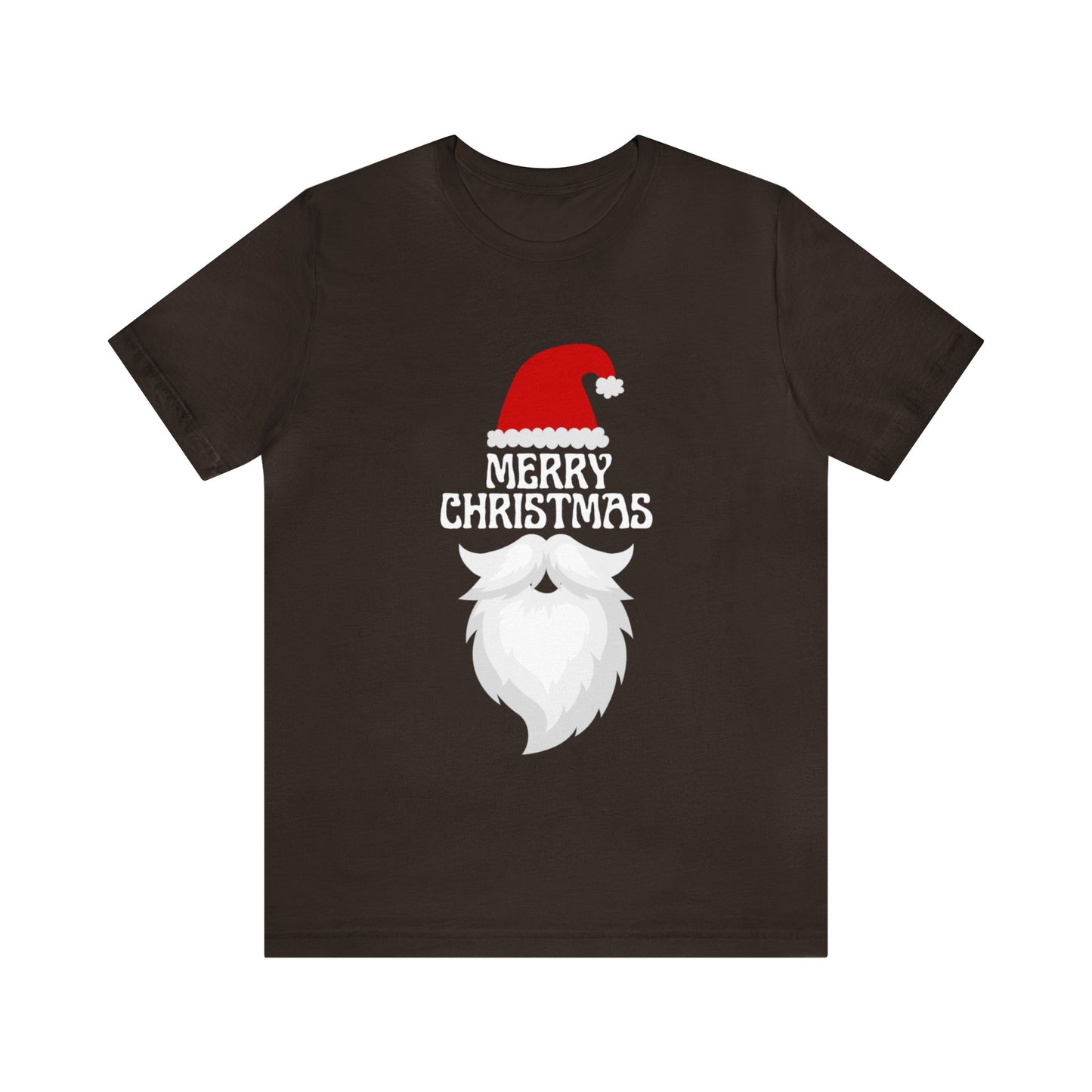 Merry Christmas Bearded Santa Unisex Jersey Short Sleeve Tee