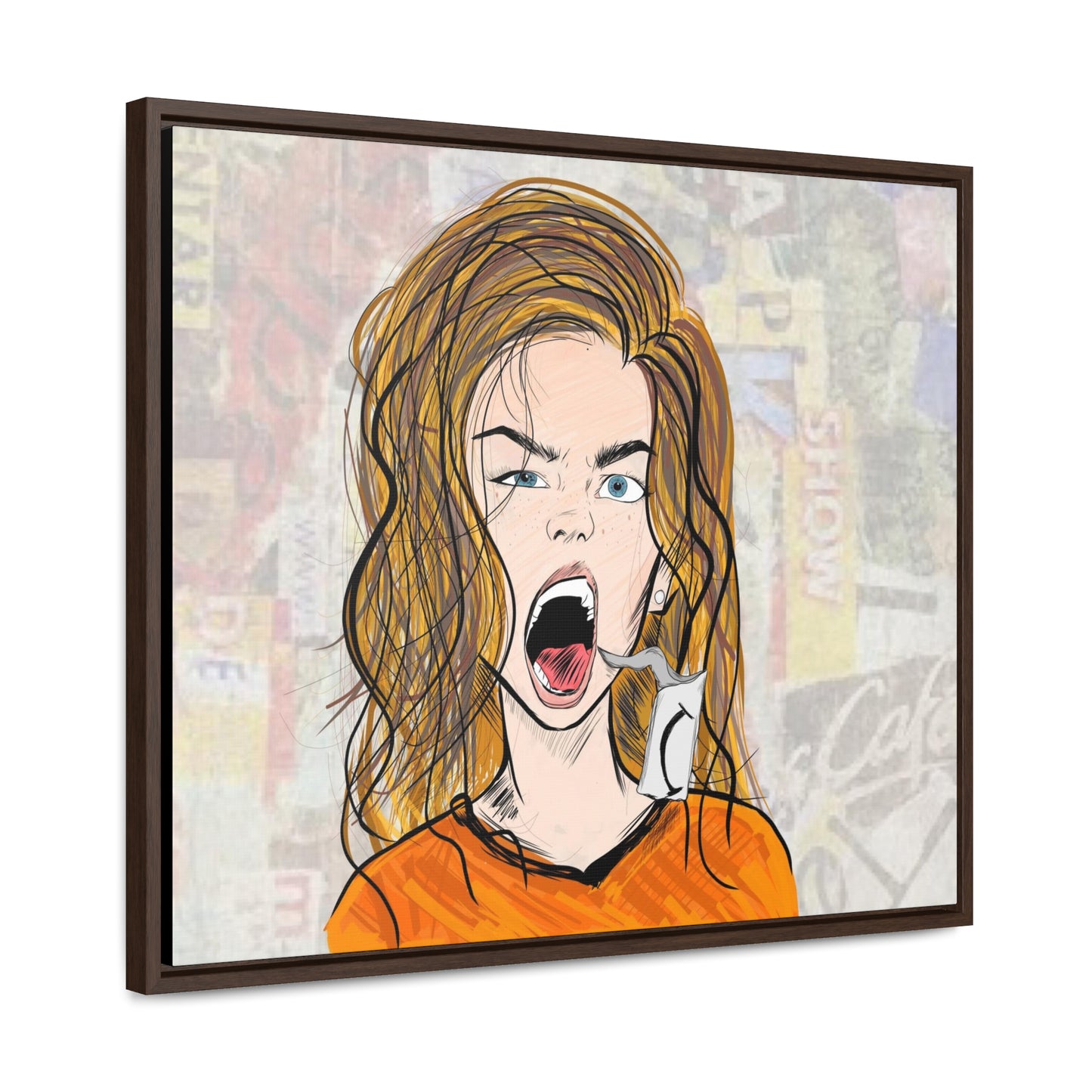 R3B3L - Digital Art Canvas Print By Vanessa Gonzalez -Gallery Canvas Wrapped