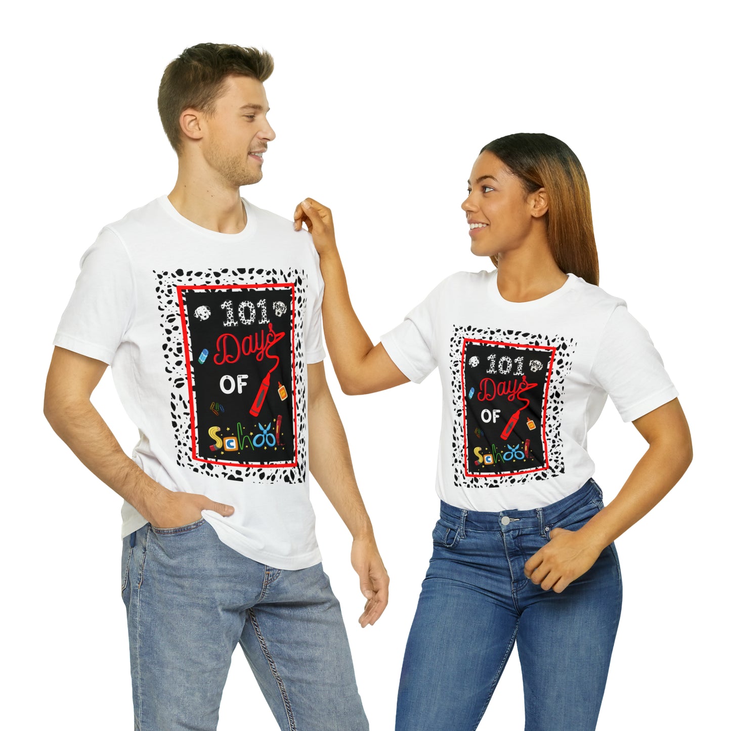 101 days of school Teachers T-shirt - Unisex Jersey Short Sleeve Tee