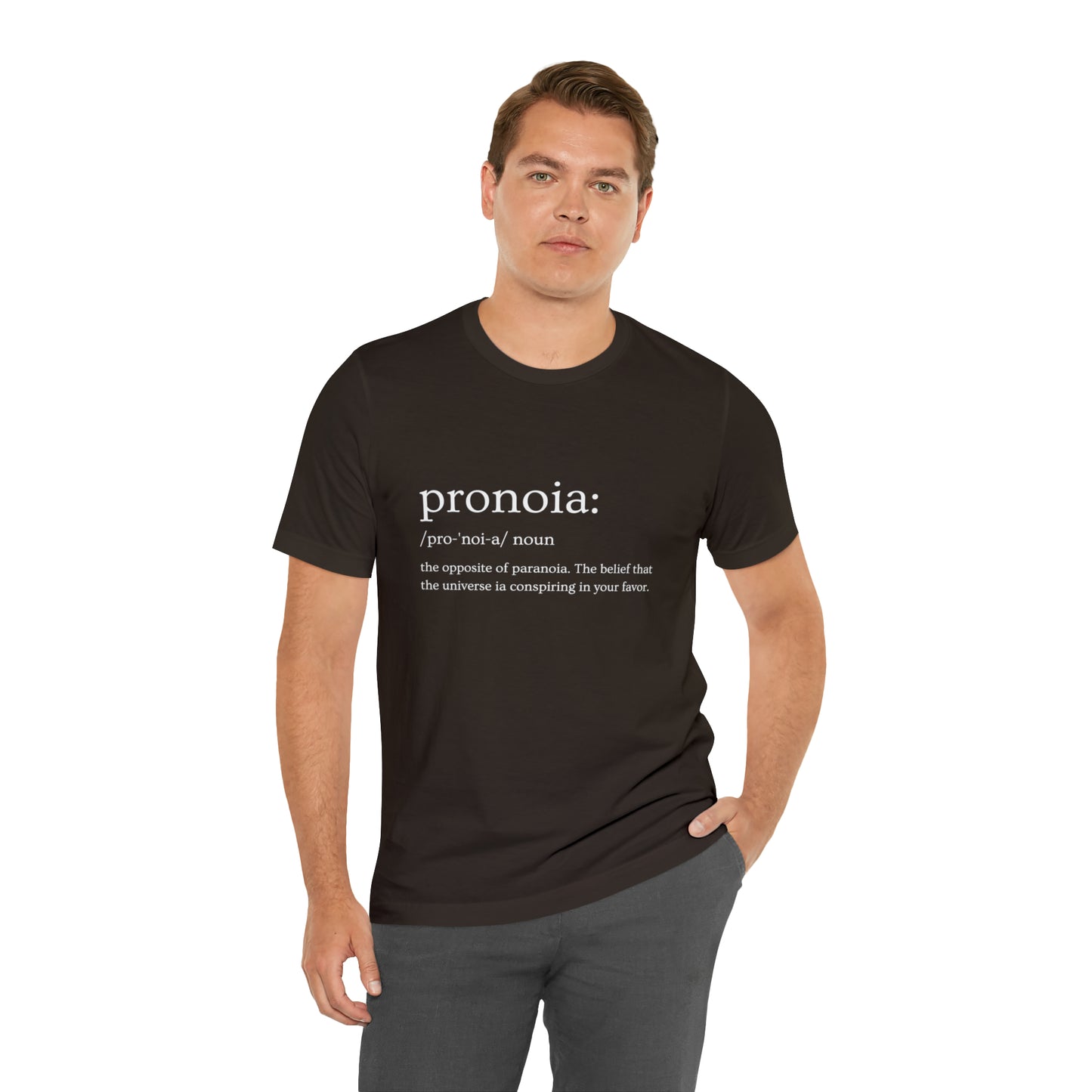 Pronoia Definition - Unisex Jersey Short Sleeve Tee