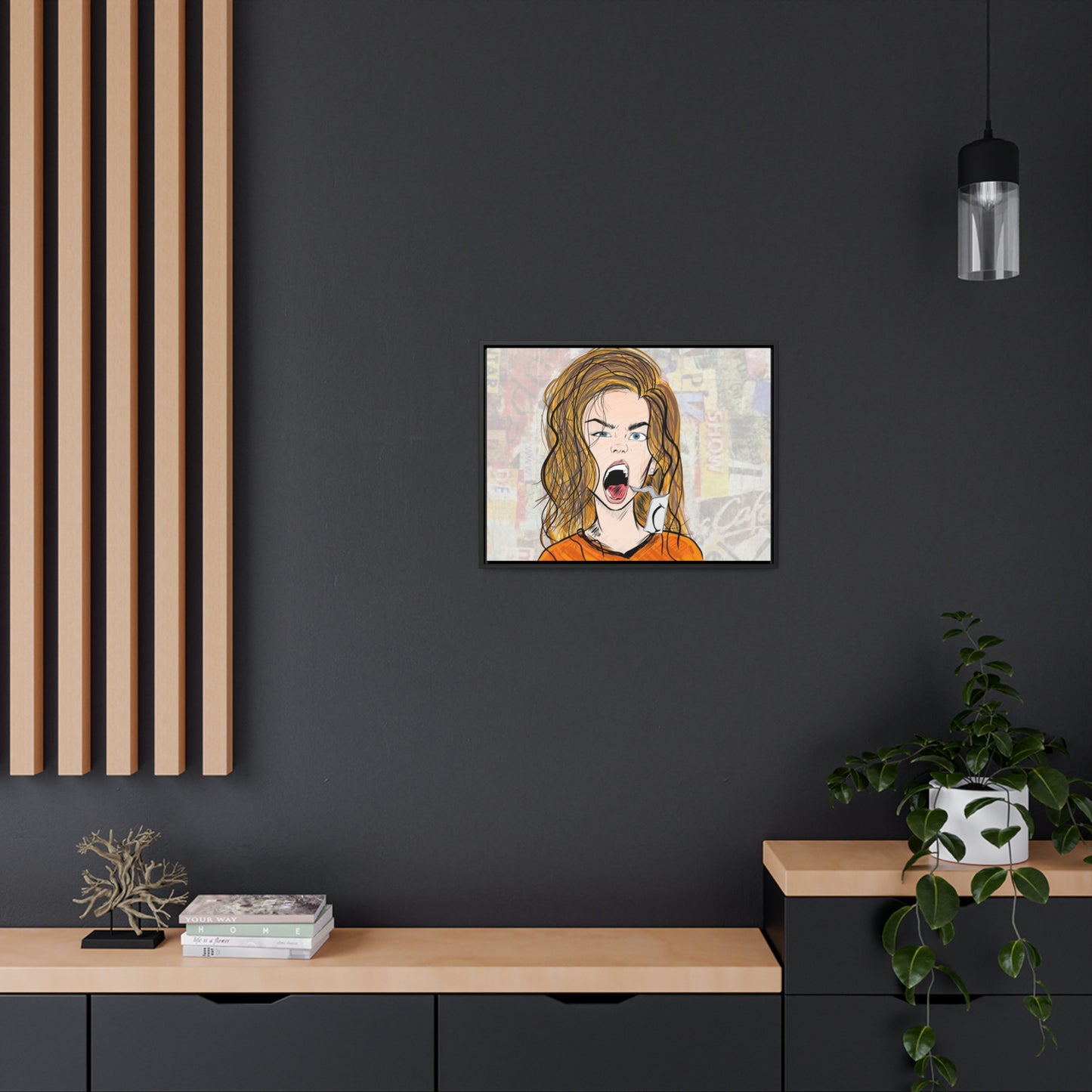 R3B3L - Digital Art Canvas Print By Vanessa Gonzalez -Gallery Canvas Wrapped
