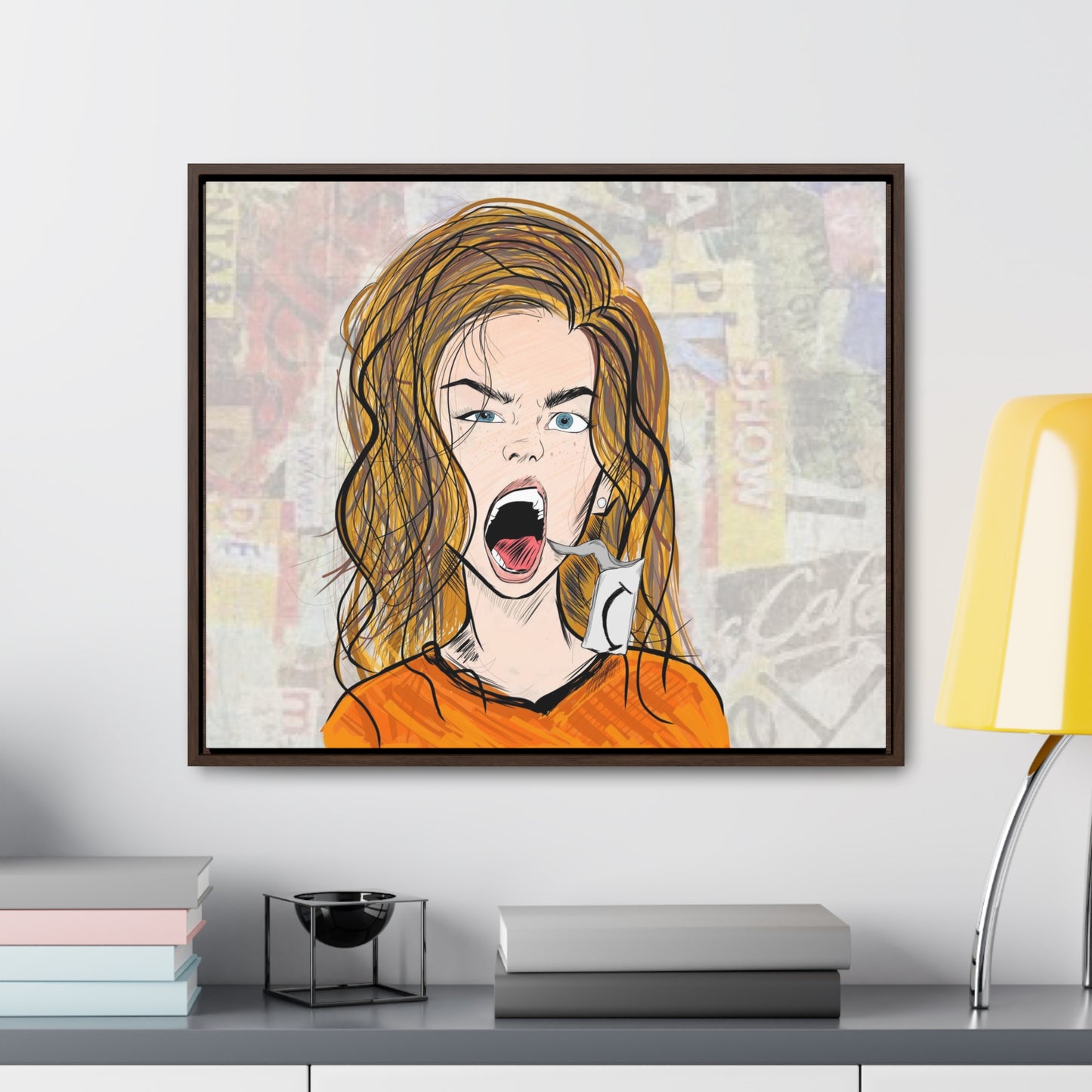 R3B3L - Digital Art Canvas Print By Vanessa Gonzalez -Gallery Canvas Wrapped
