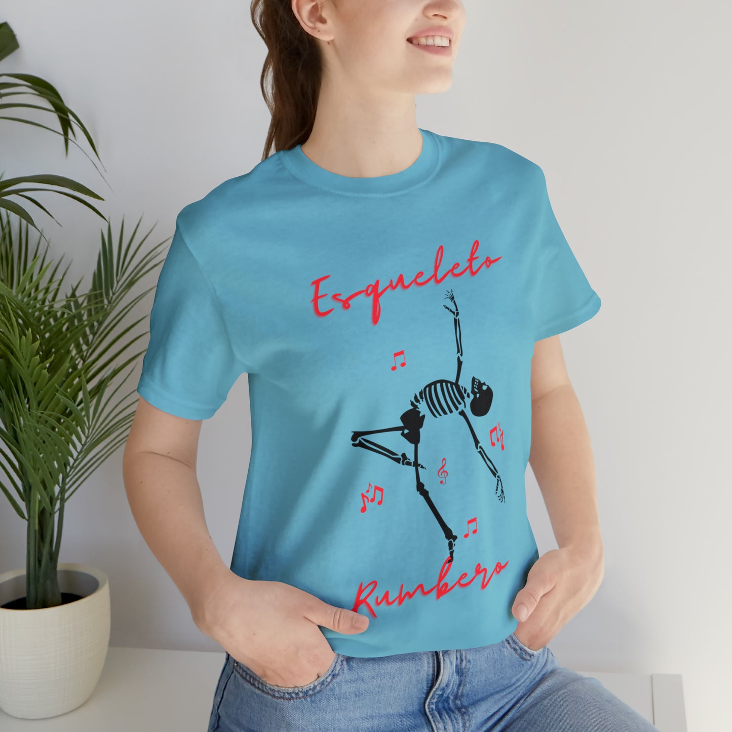 Esqueleto Rumbero Unisex Jersey Short Sleeve Tee