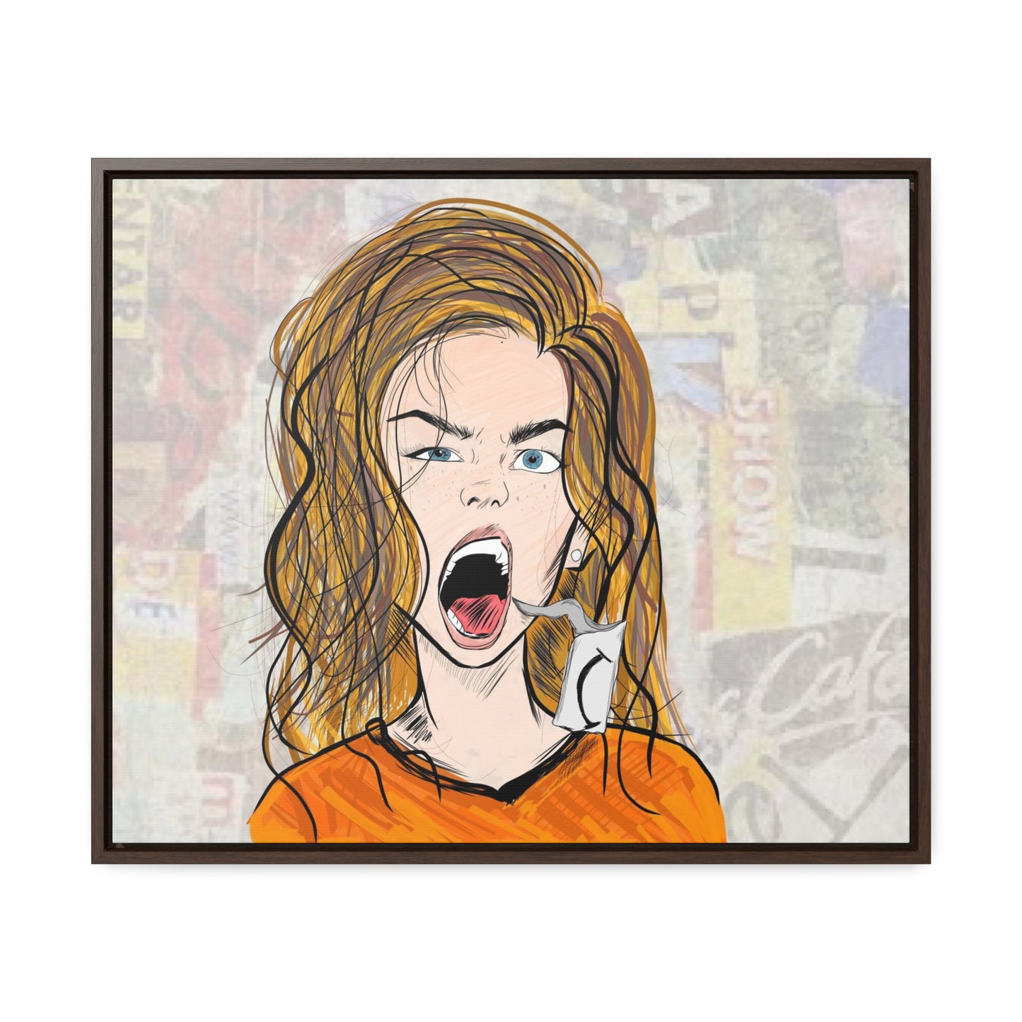 R3B3L - Digital Art Canvas Print By Vanessa Gonzalez -Gallery Canvas Wrapped
