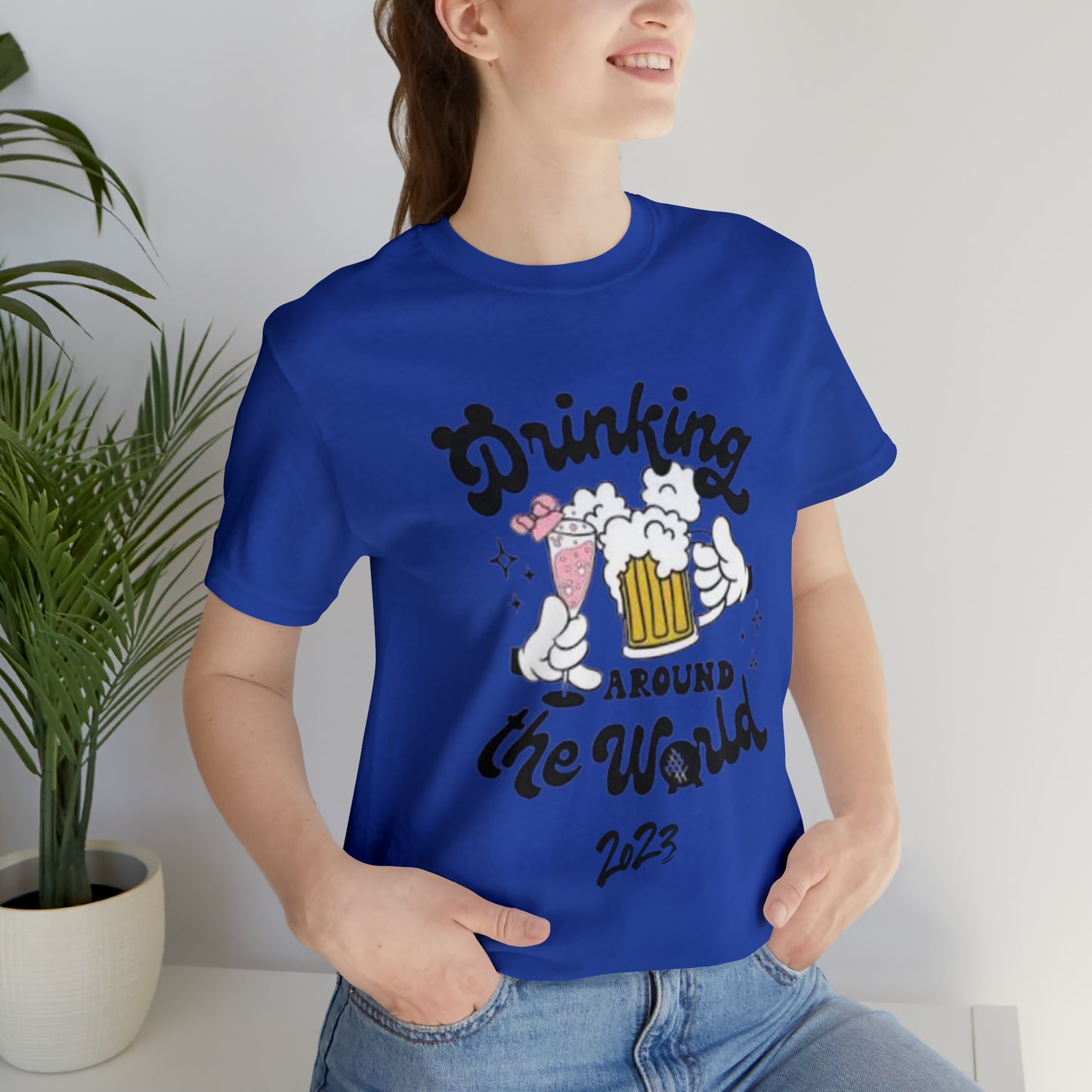 Epcot Drinking Around the World Unisex Jersey Short Sleeve Tee