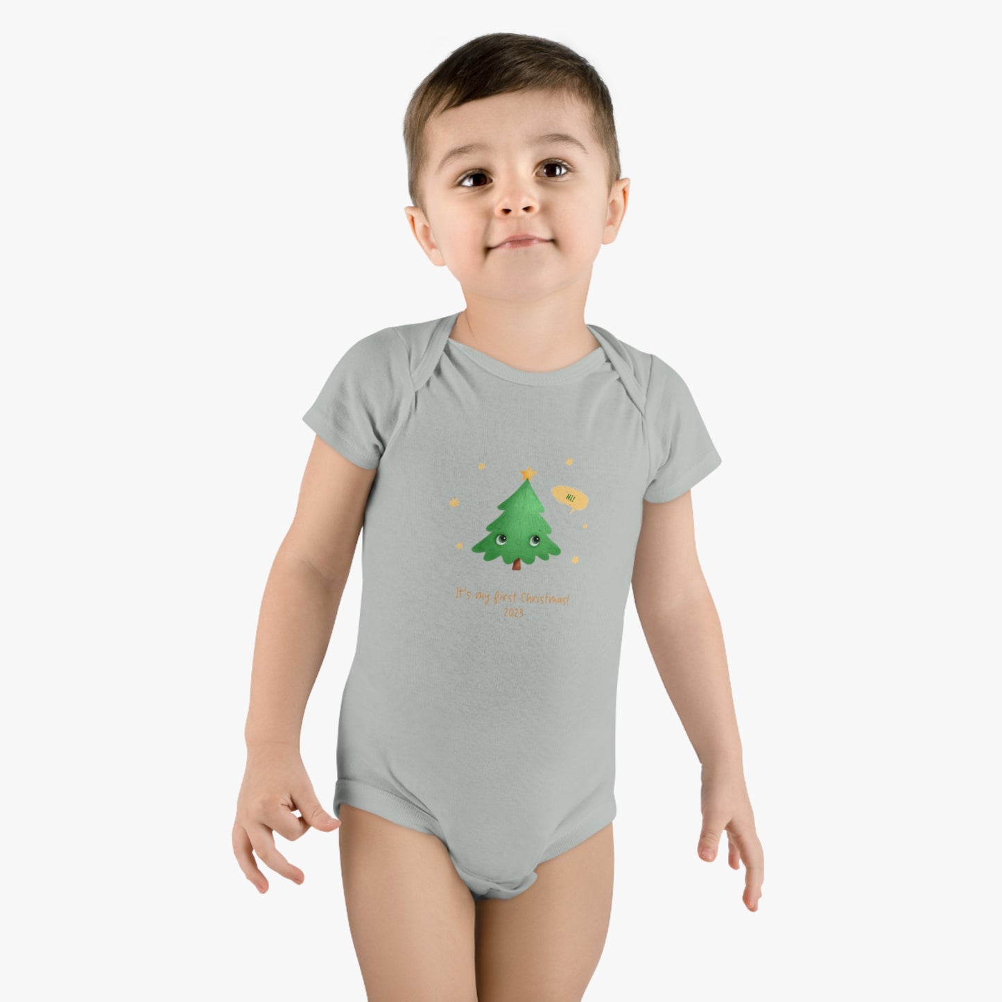 My First Christmas 2023 Baby Short Sleeve Onesie®