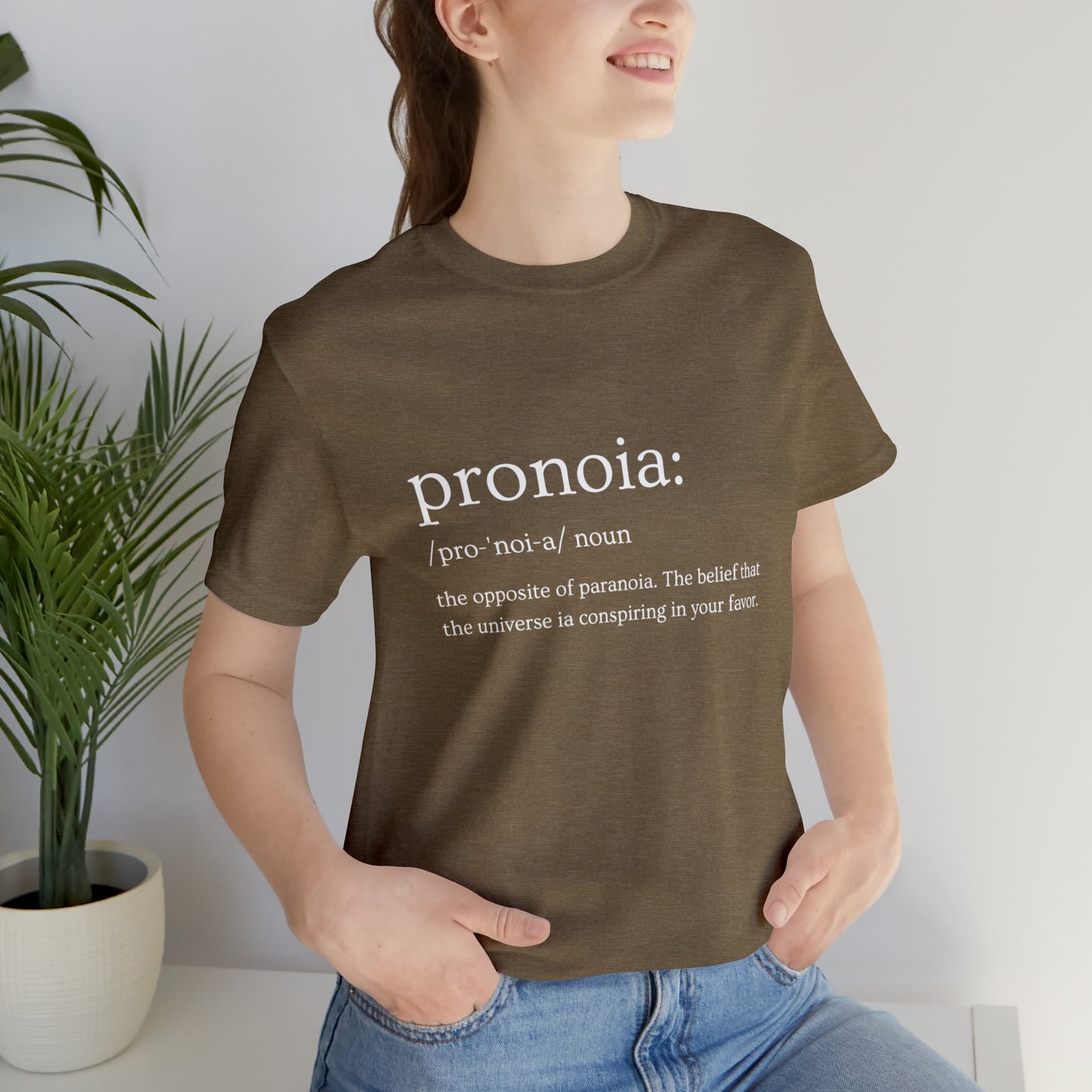 Pronoia Definition - Unisex Jersey Short Sleeve Tee