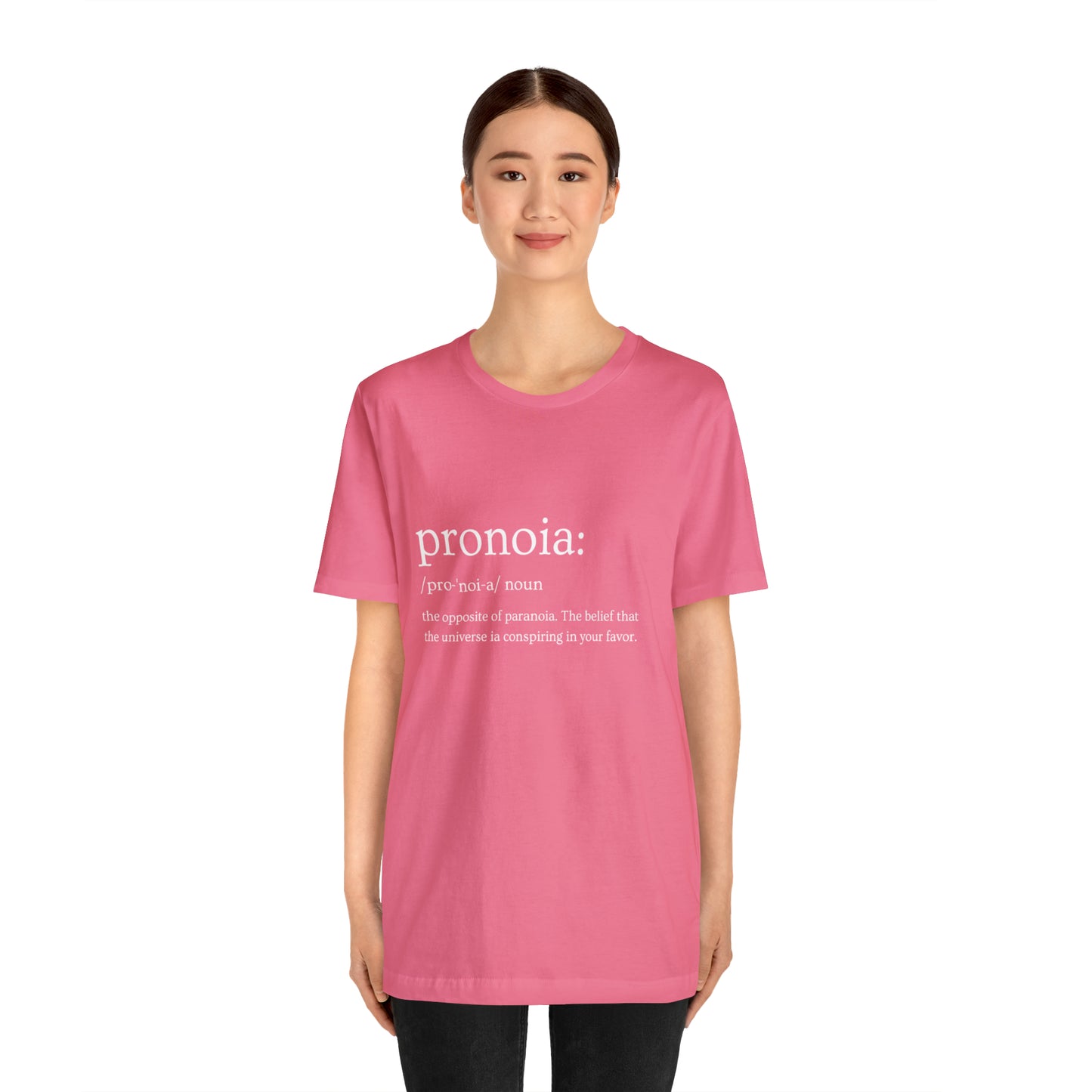 Pronoia Definition - Unisex Jersey Short Sleeve Tee