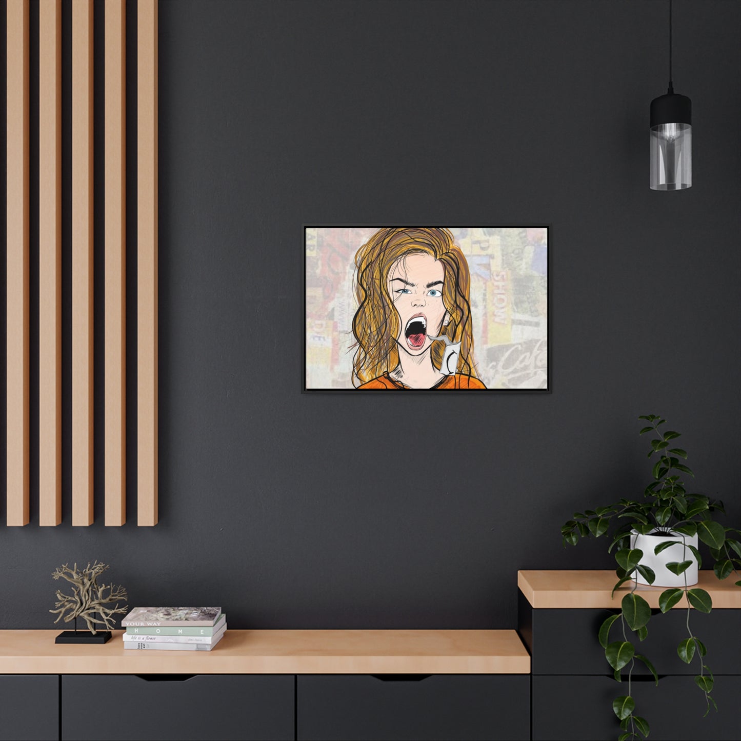 R3B3L - Digital Art Canvas Print By Vanessa Gonzalez -Gallery Canvas Wrapped