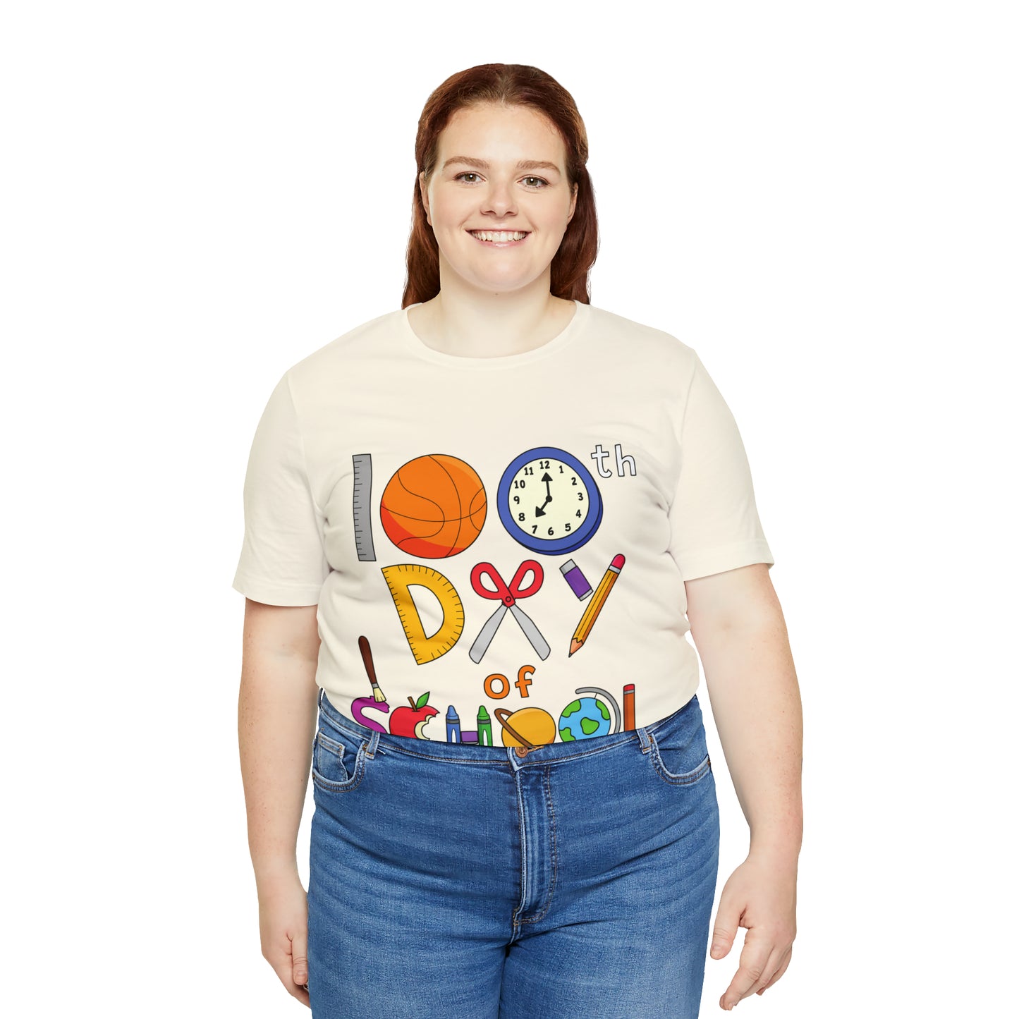 100th Day of School Teacher T- Shirt - Unisex Jersey Short Sleeve Tee