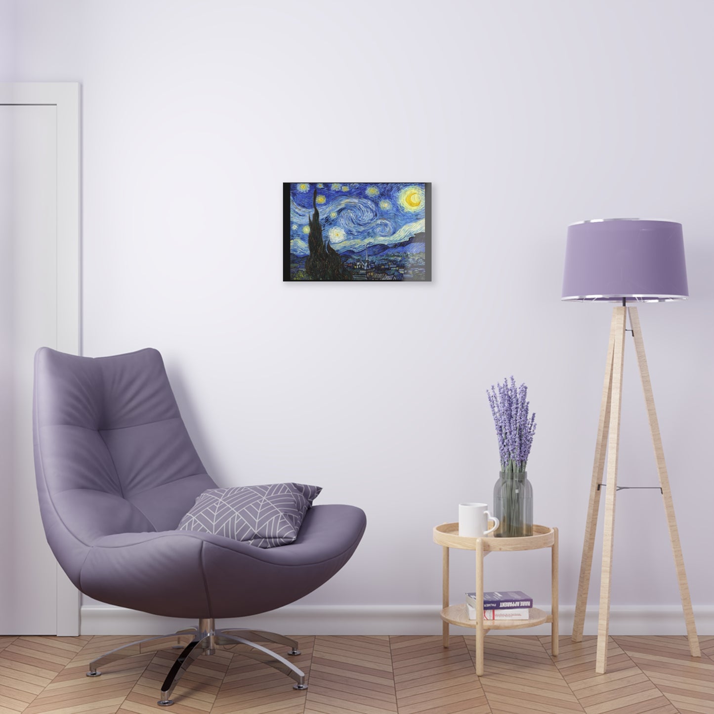 Starry Night By Vincent Van Gogh- Canvas Acrylic Print