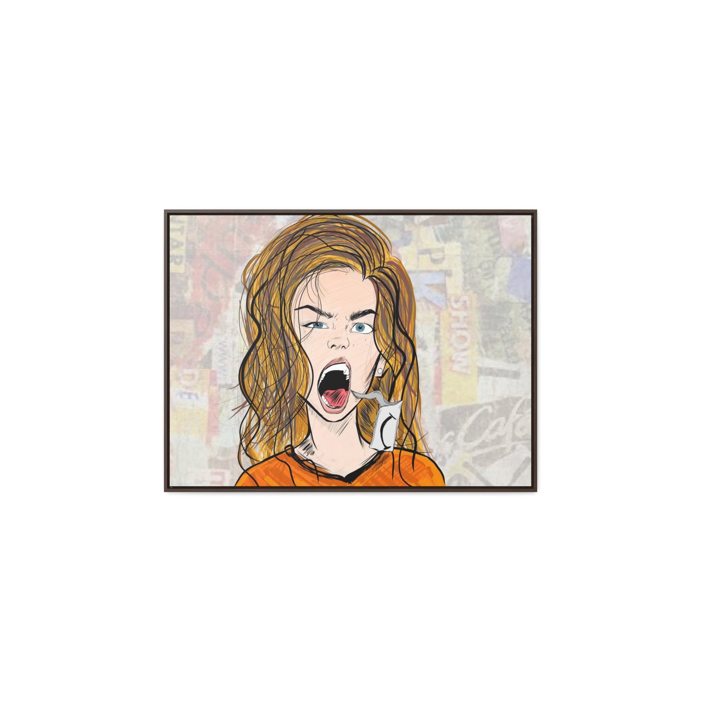 R3B3L - Digital Art Canvas Print By Vanessa Gonzalez -Gallery Canvas Wrapped