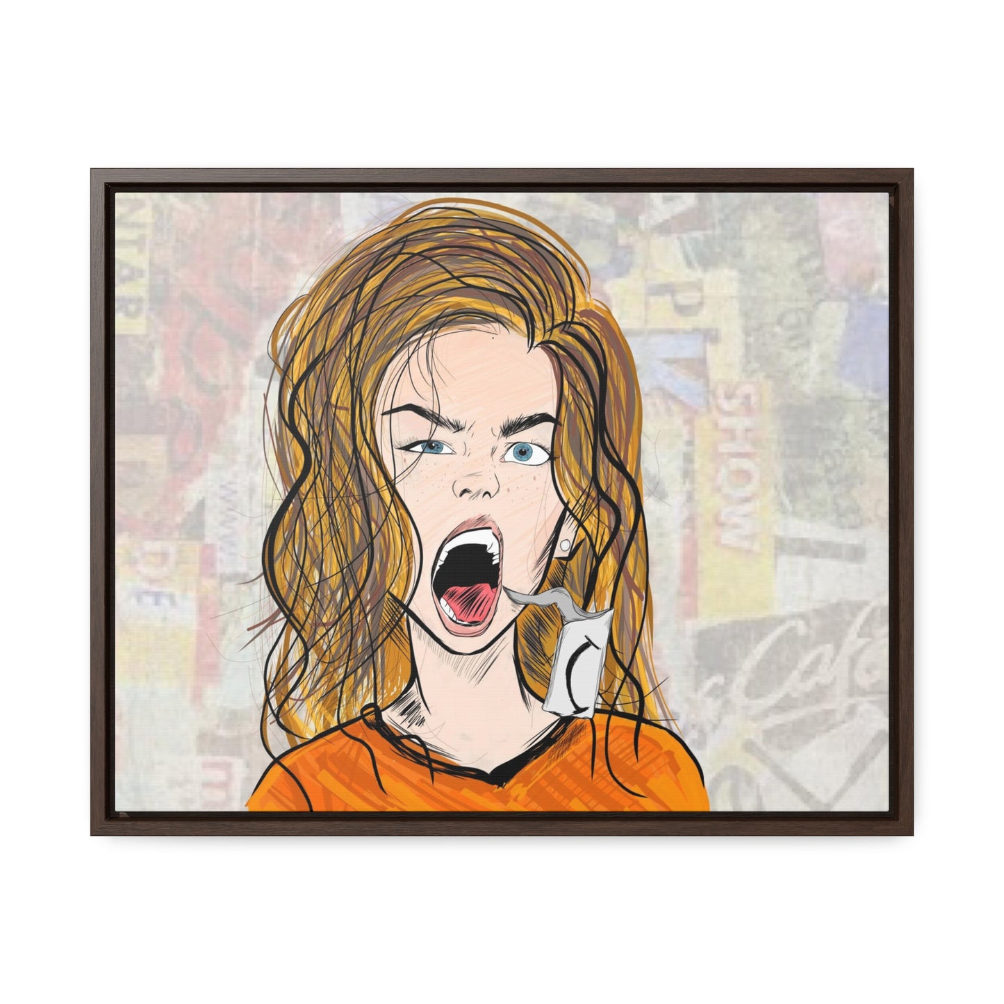 R3B3L - Digital Art Canvas Print By Vanessa Gonzalez -Gallery Canvas Wrapped
