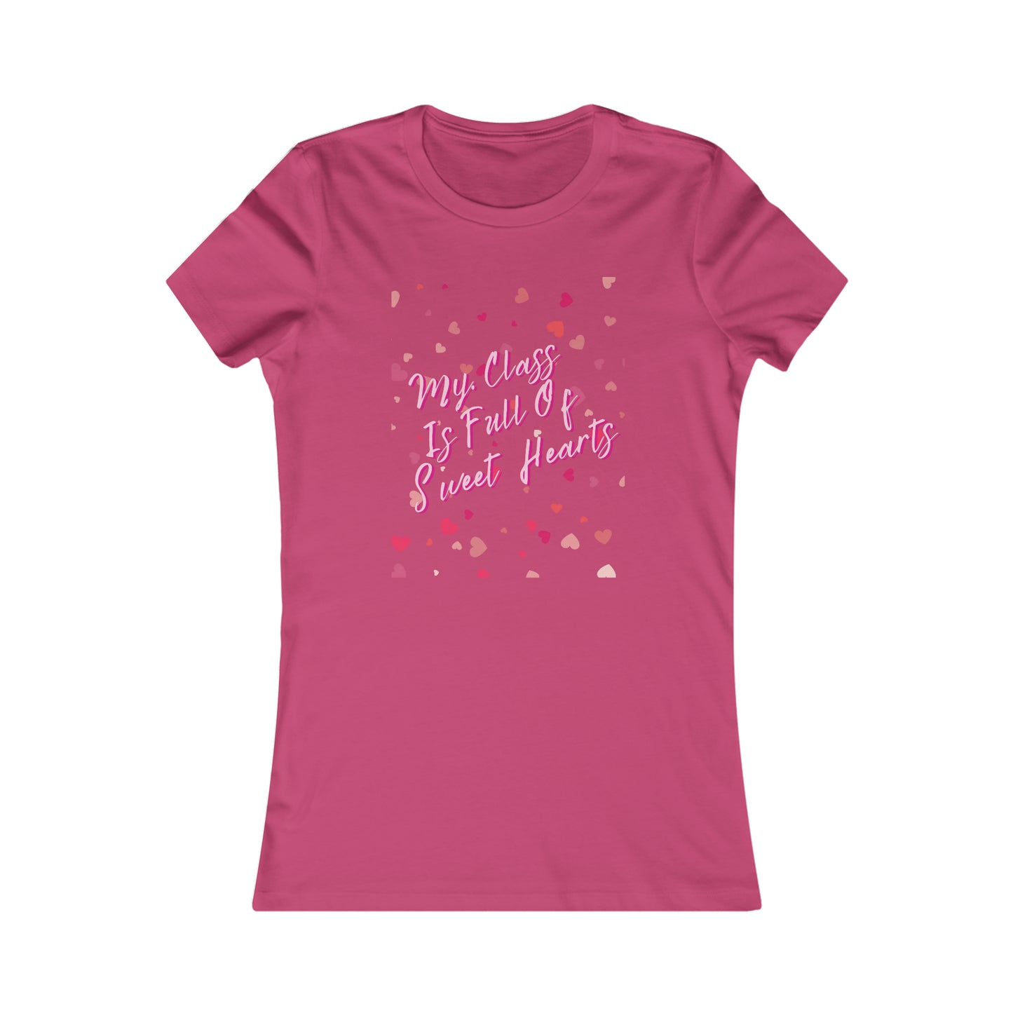 Teachers Valentine's Day T-Shirt- My Class is Full of Sweet Hearts