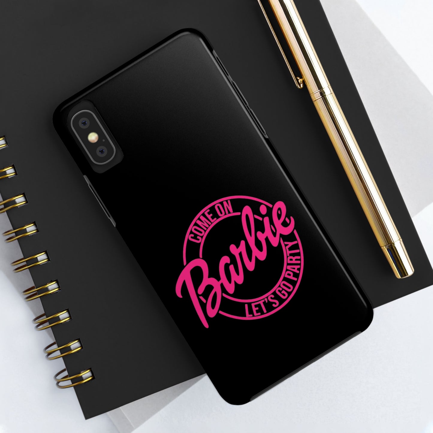Come on Barbie Lets Go Party Black Tough Phone Case