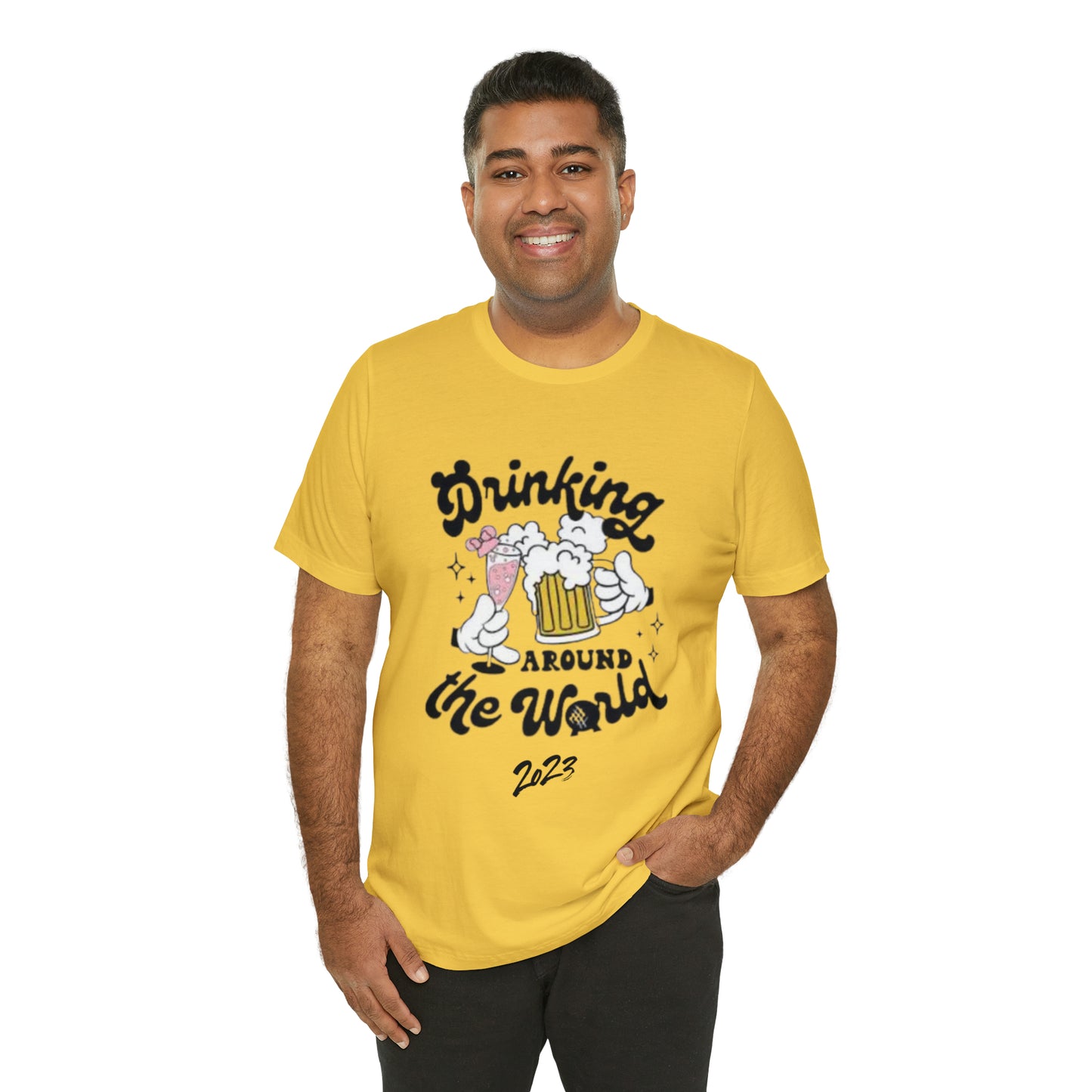 Epcot Drinking Around the World Unisex Jersey Short Sleeve Tee