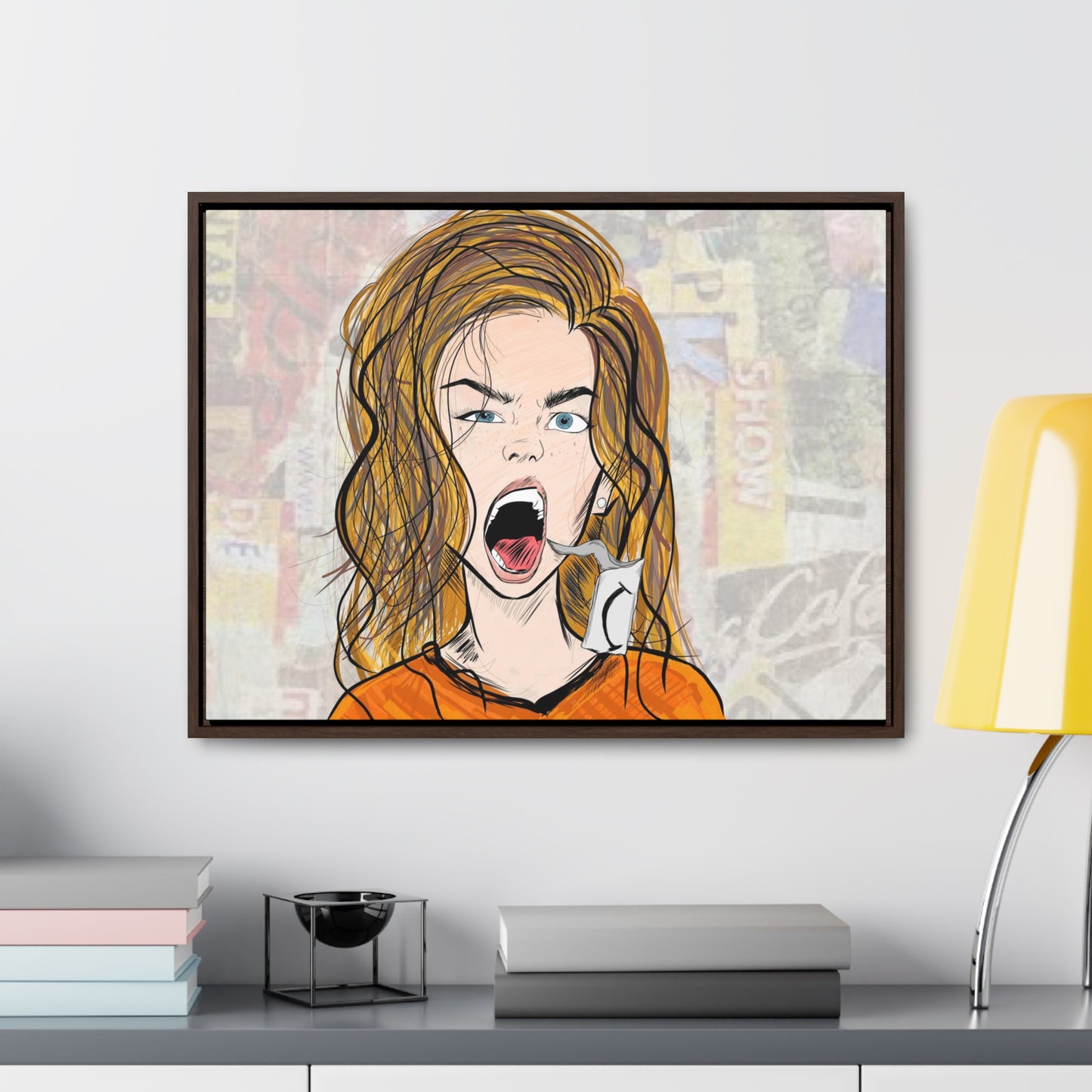 R3B3L - Digital Art Canvas Print By Vanessa Gonzalez -Gallery Canvas Wrapped