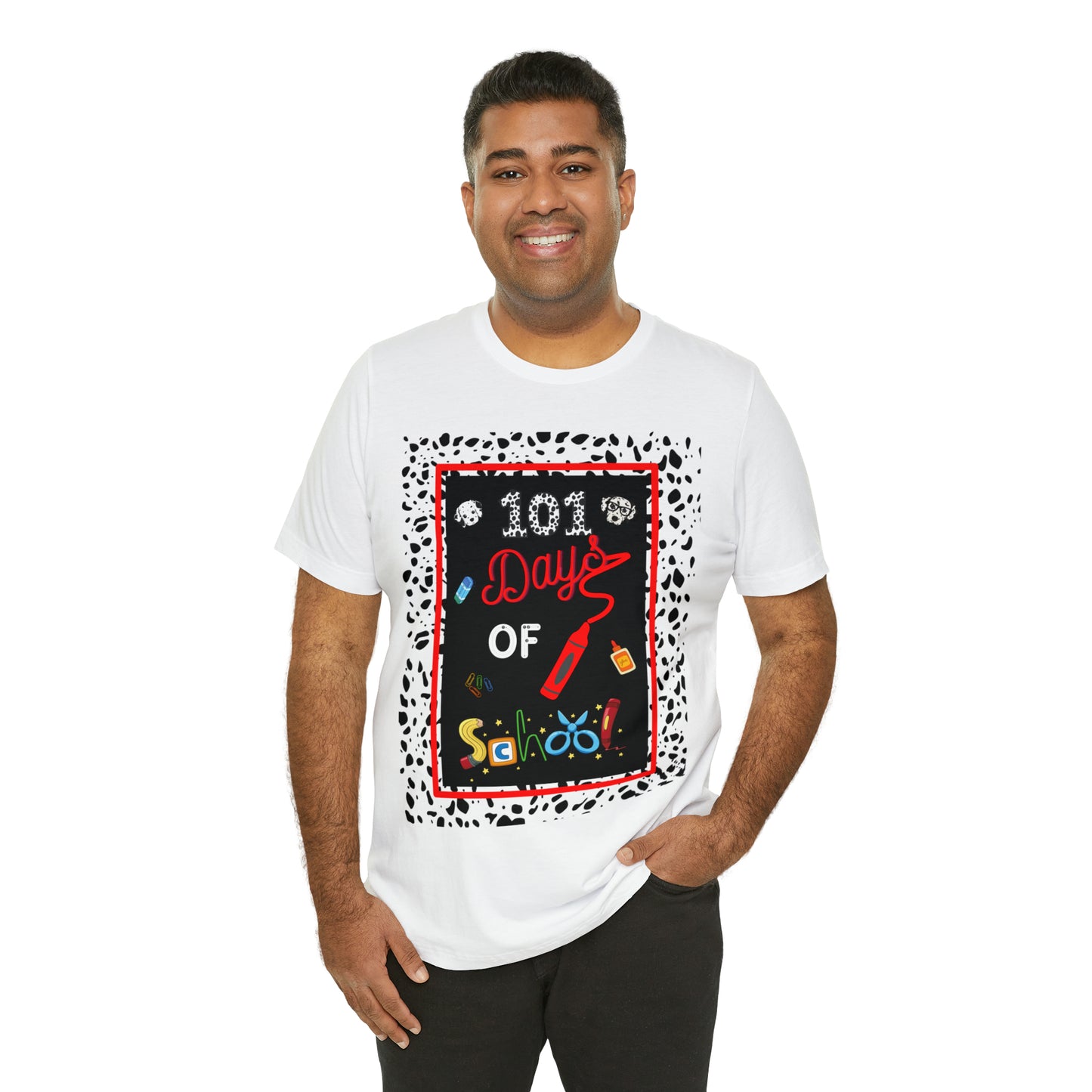 101 days of school Teachers T-shirt - Unisex Jersey Short Sleeve Tee