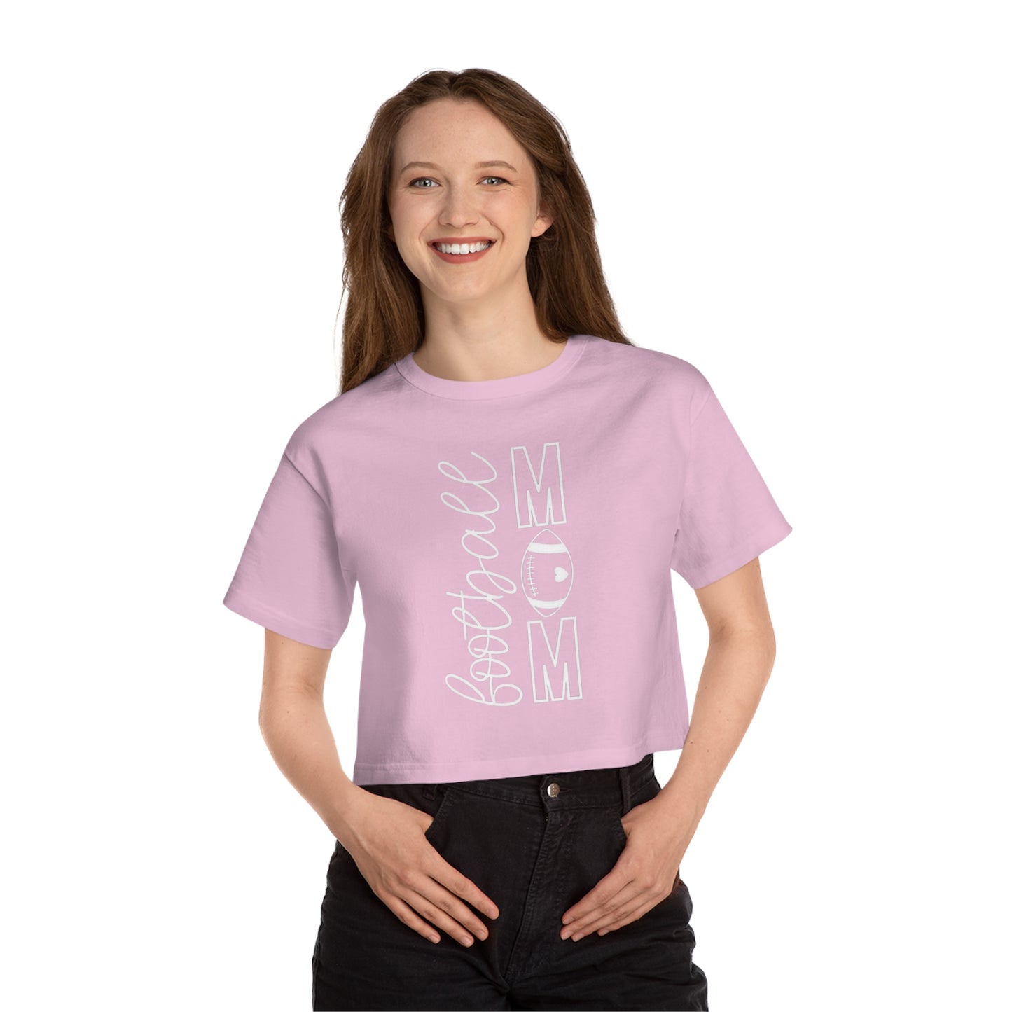 Football Mom Cropped T-Shirt