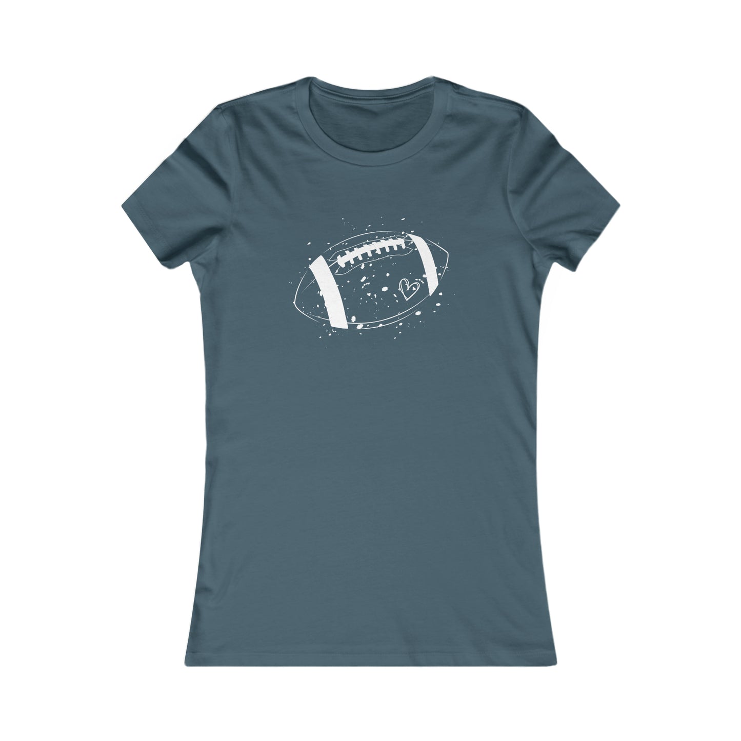 Football White Design Women's Favorite Tee