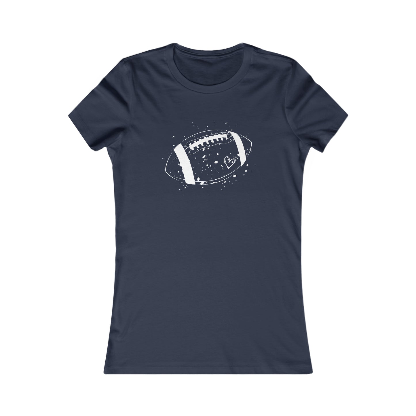 Football White Design Women's Favorite Tee