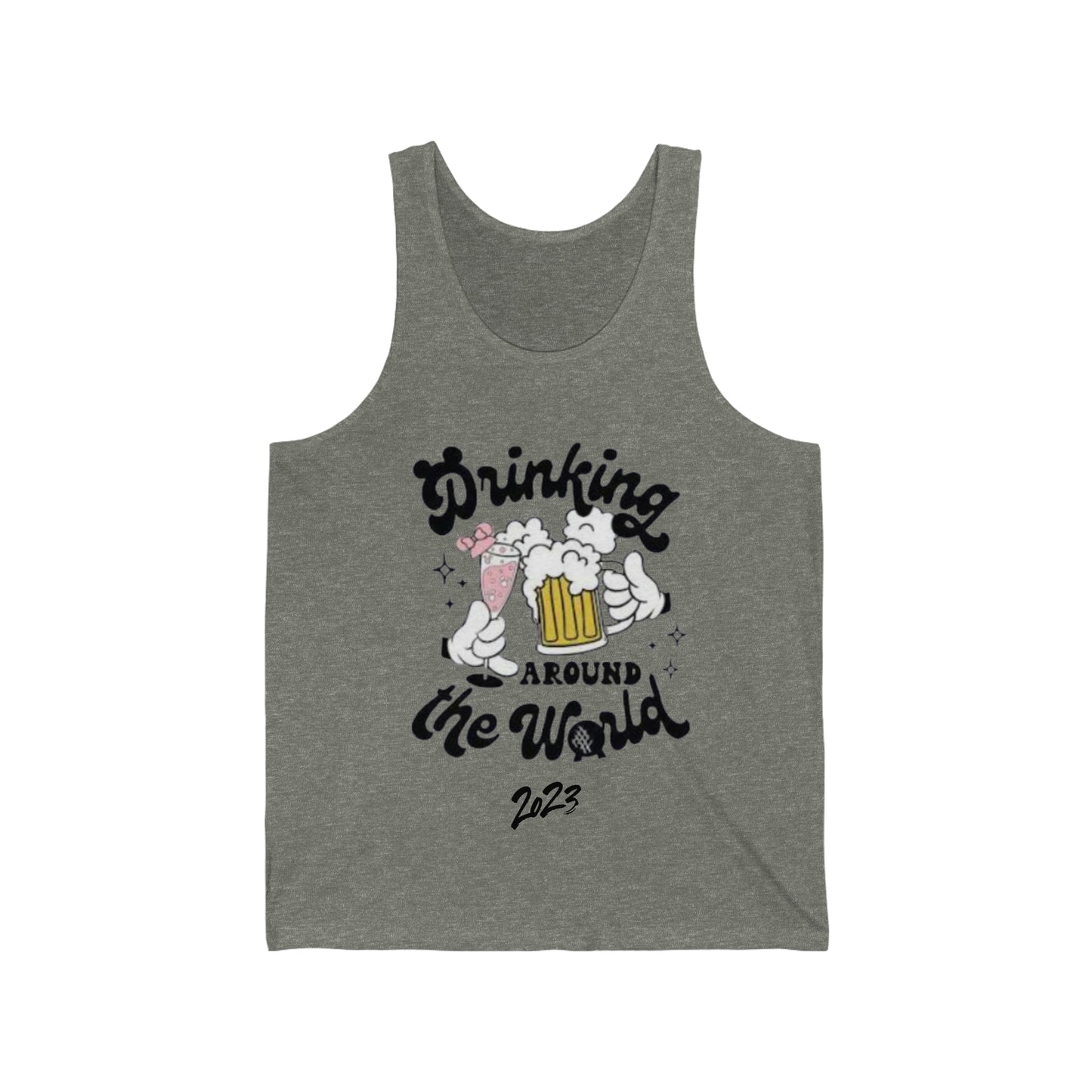 Epcot Drinking Around the World - Unisex Jersey Tank