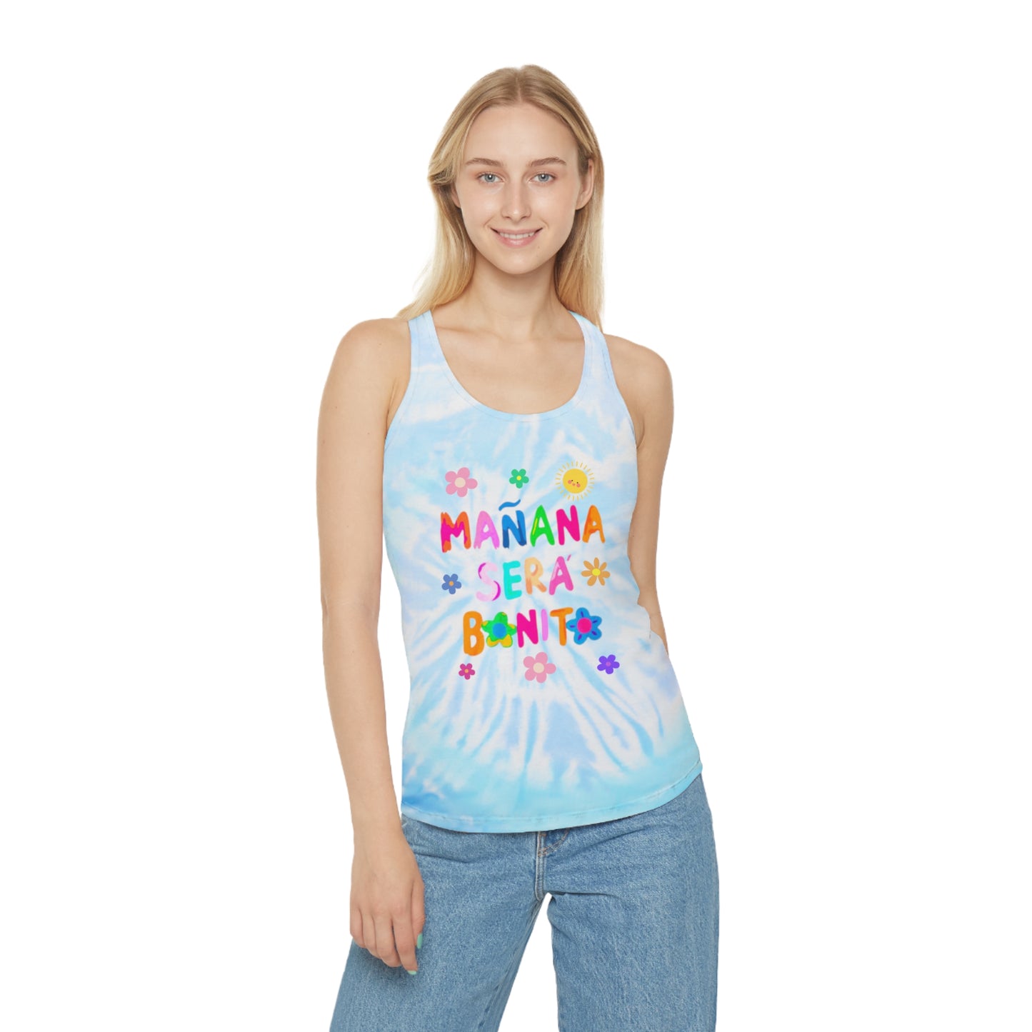 Mañana Sera Bonito - Tie Dye Racerback Tank Top
