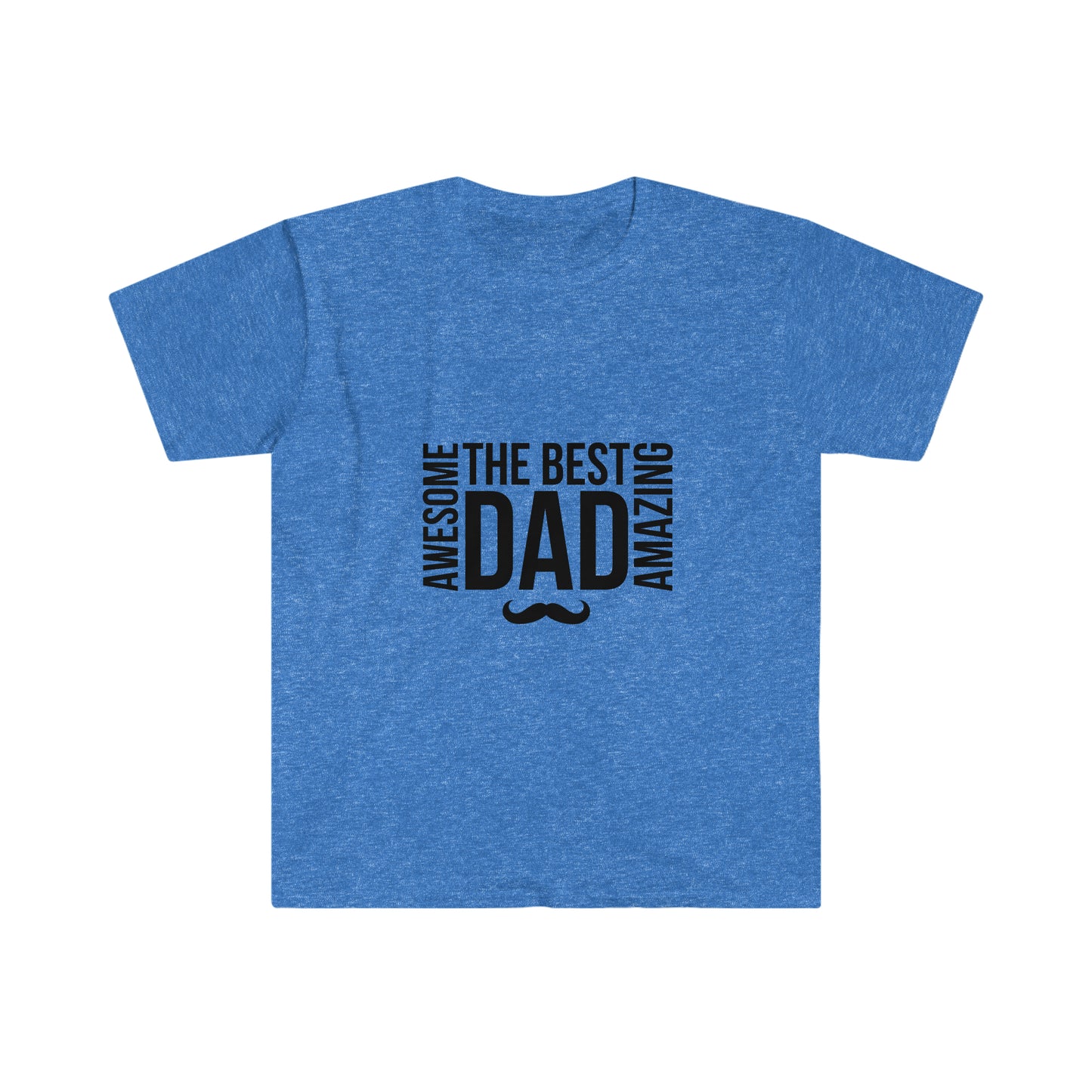 Fathers Day Shirt - The best dad. Unisex Softstyle T-Shirt