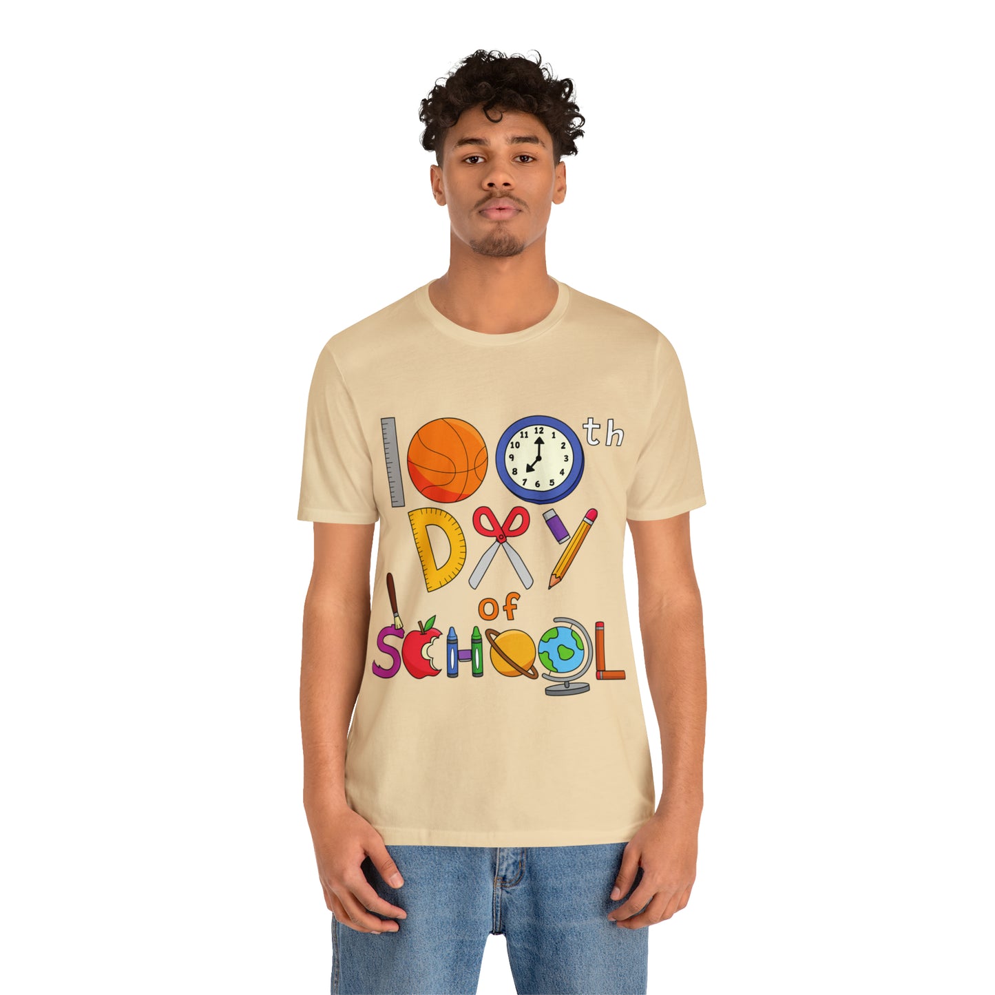 100th Day of School Teacher T- Shirt - Unisex Jersey Short Sleeve Tee