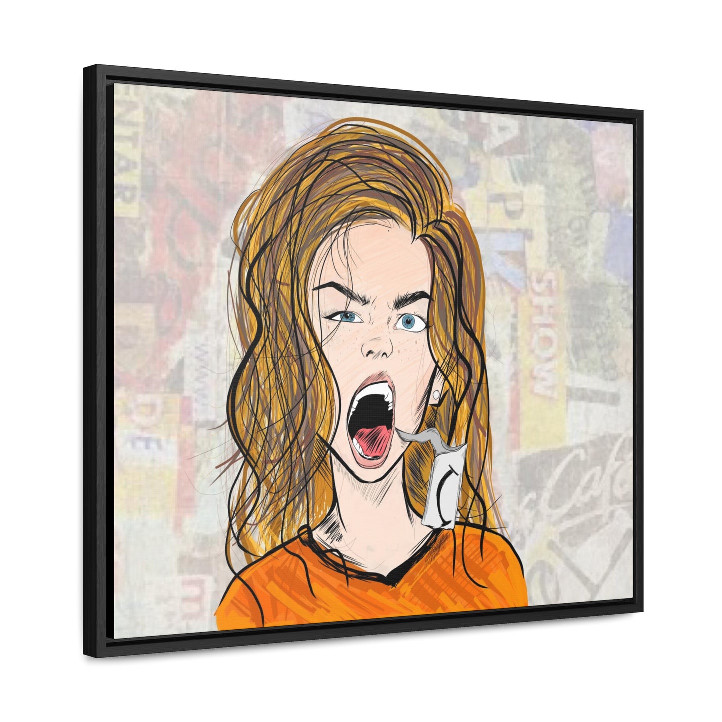 R3B3L - Digital Art Canvas Print By Vanessa Gonzalez -Gallery Canvas Wrapped