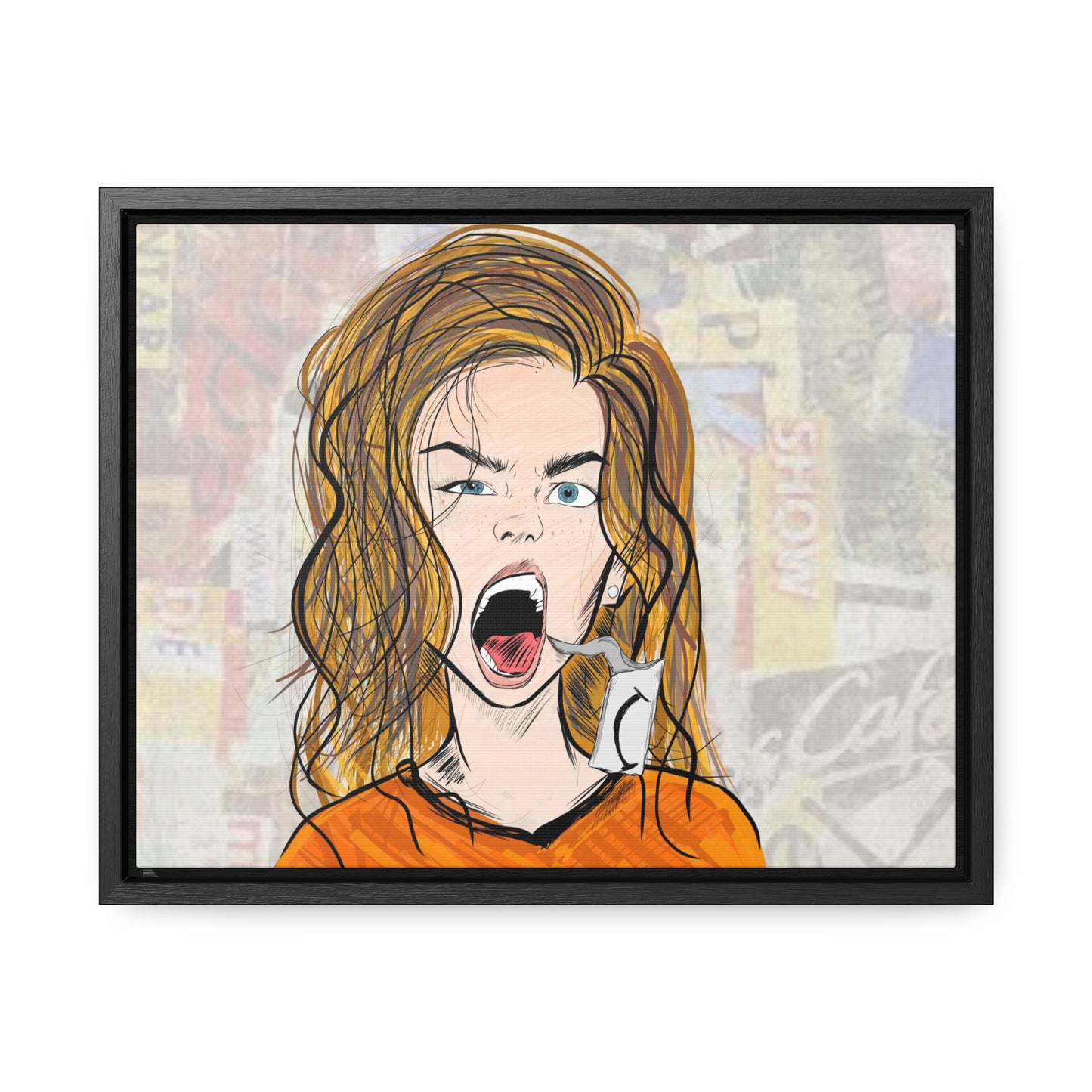 R3B3L - Digital Art Canvas Print By Vanessa Gonzalez -Gallery Canvas Wrapped