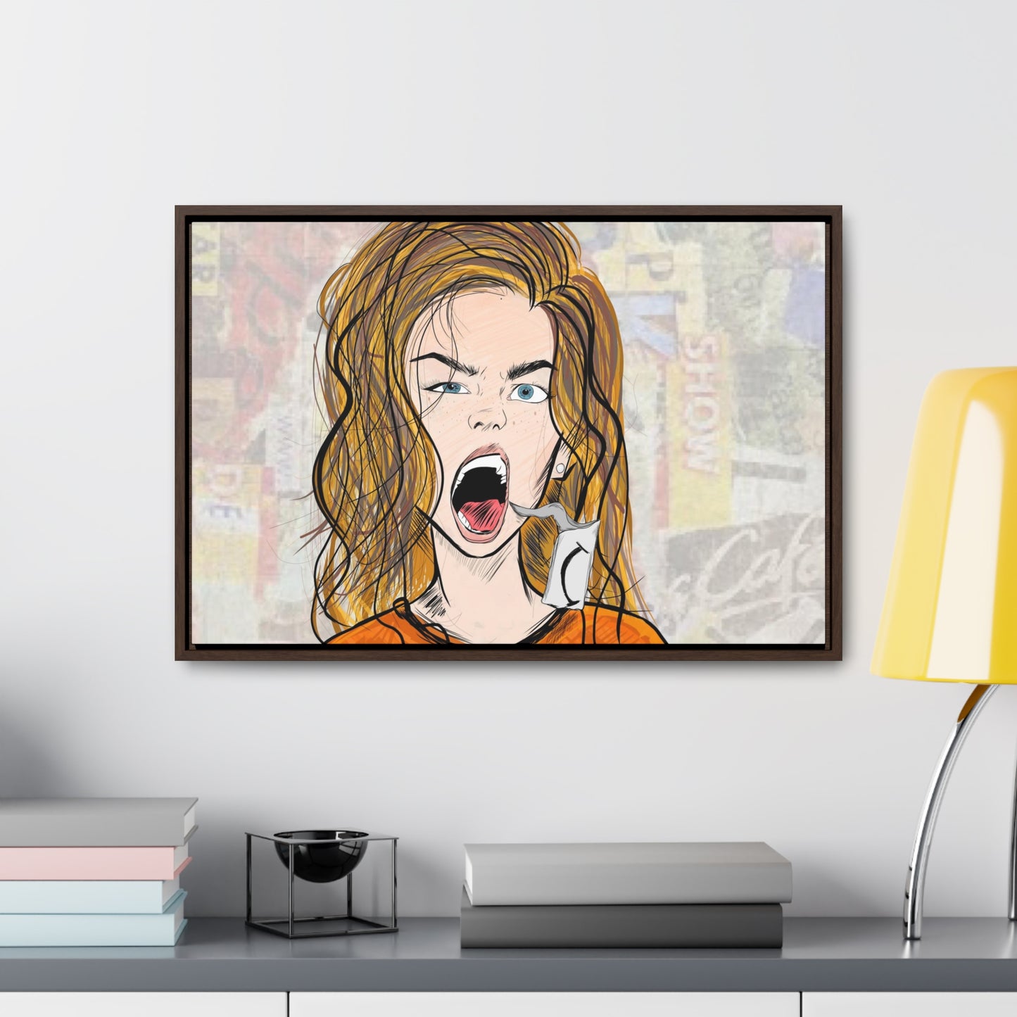 R3B3L - Digital Art Canvas Print By Vanessa Gonzalez -Gallery Canvas Wrapped