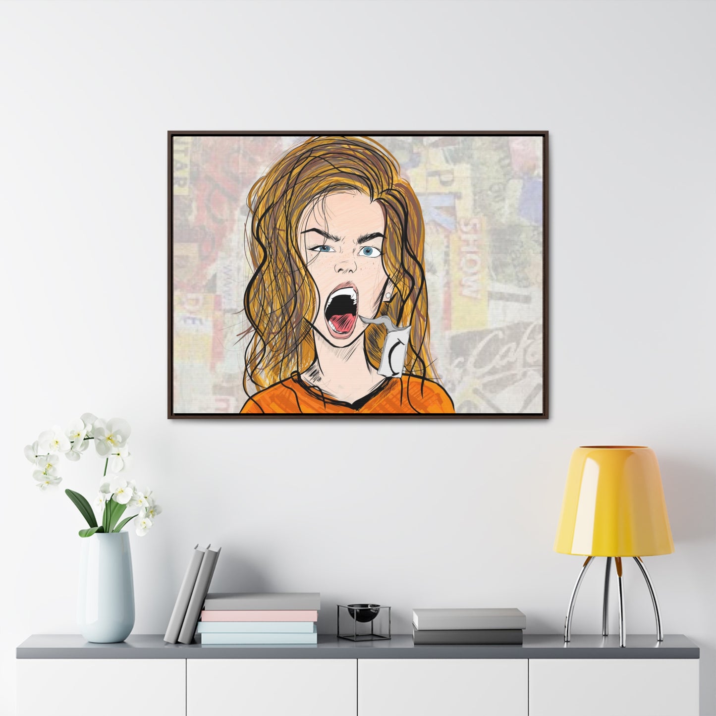 R3B3L - Digital Art Canvas Print By Vanessa Gonzalez -Gallery Canvas Wrapped