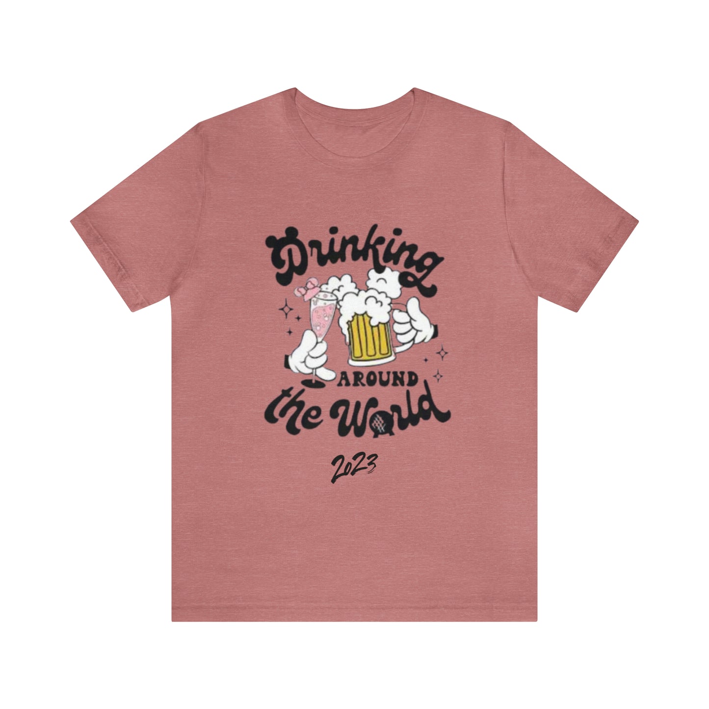 Epcot Drinking Around the World Unisex Jersey Short Sleeve Tee