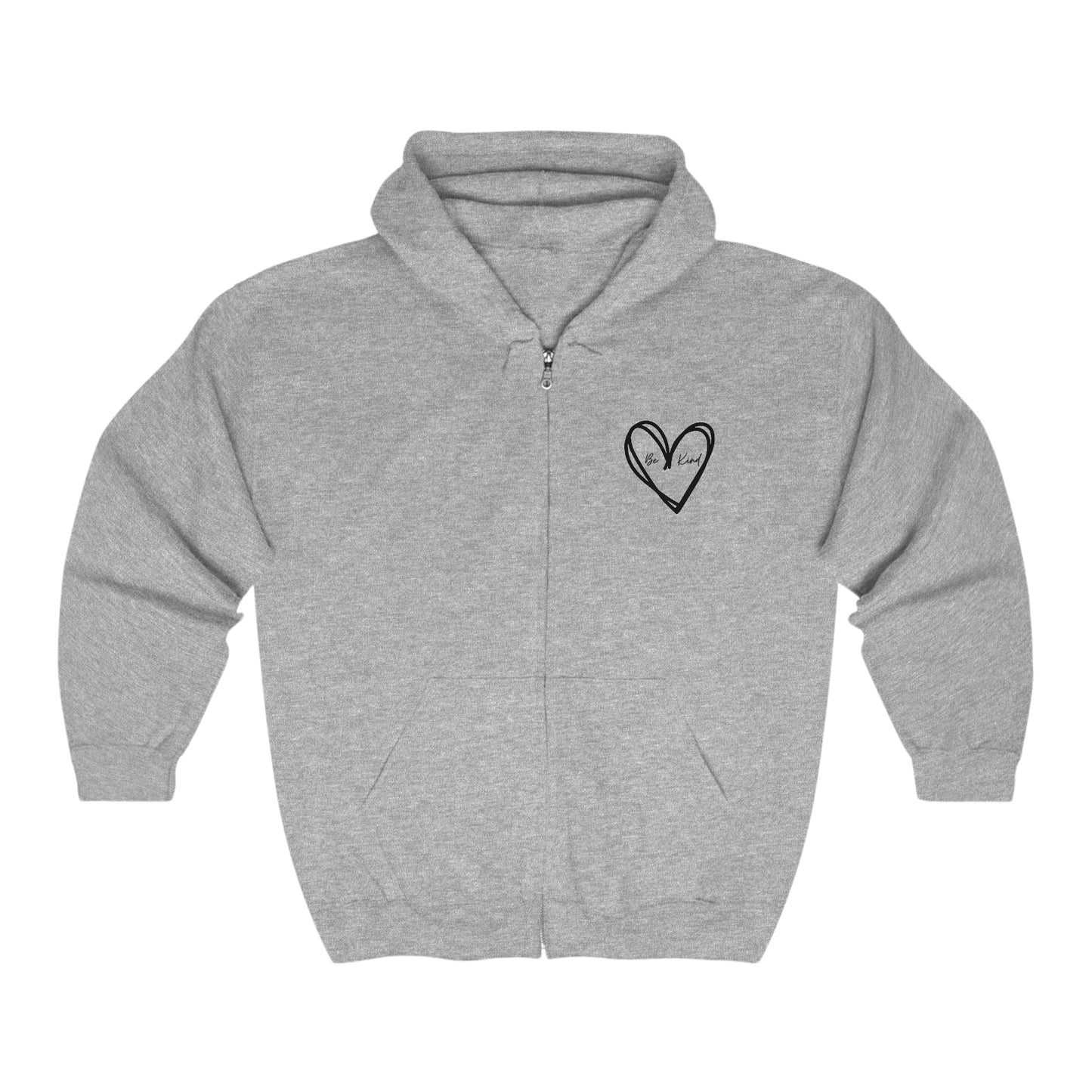 Be Kind - Unisex Heavy Blend Full Zip Hooded Sweatshirt