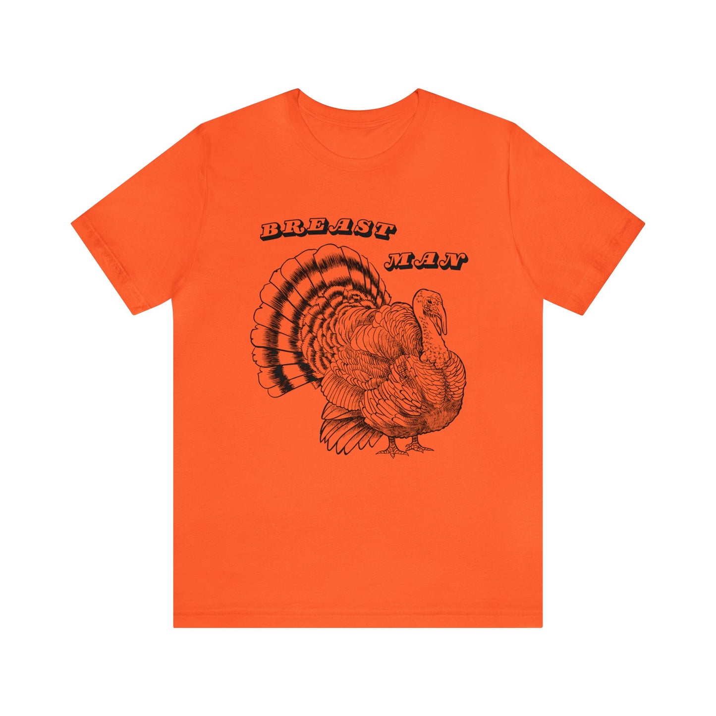Breast Man. Thanksgiving Jersey Short Sleeve Tee
