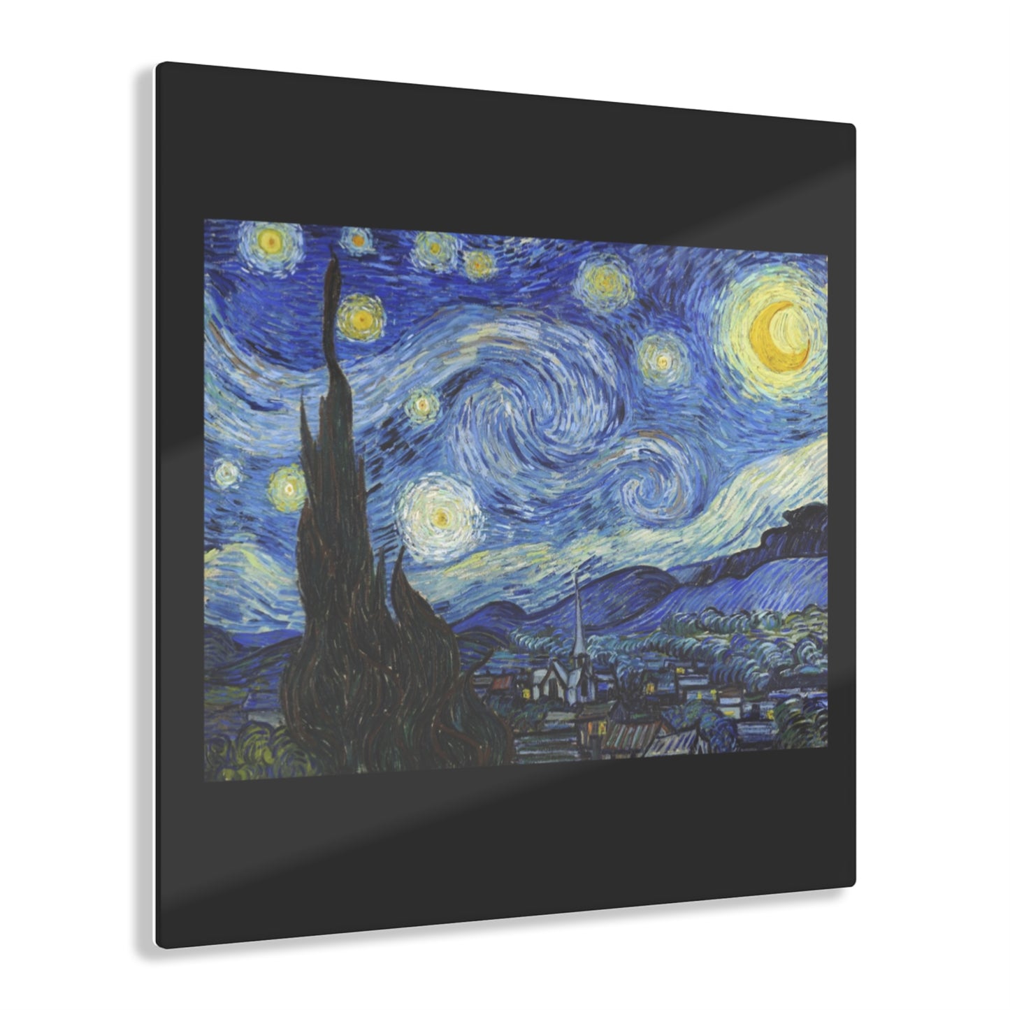 Starry Night By Vincent Van Gogh- Canvas Acrylic Print
