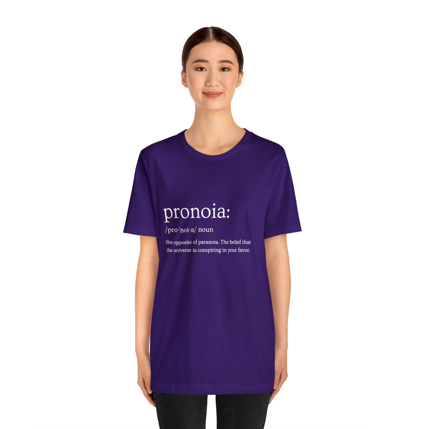 Pronoia Definition - Unisex Jersey Short Sleeve Tee