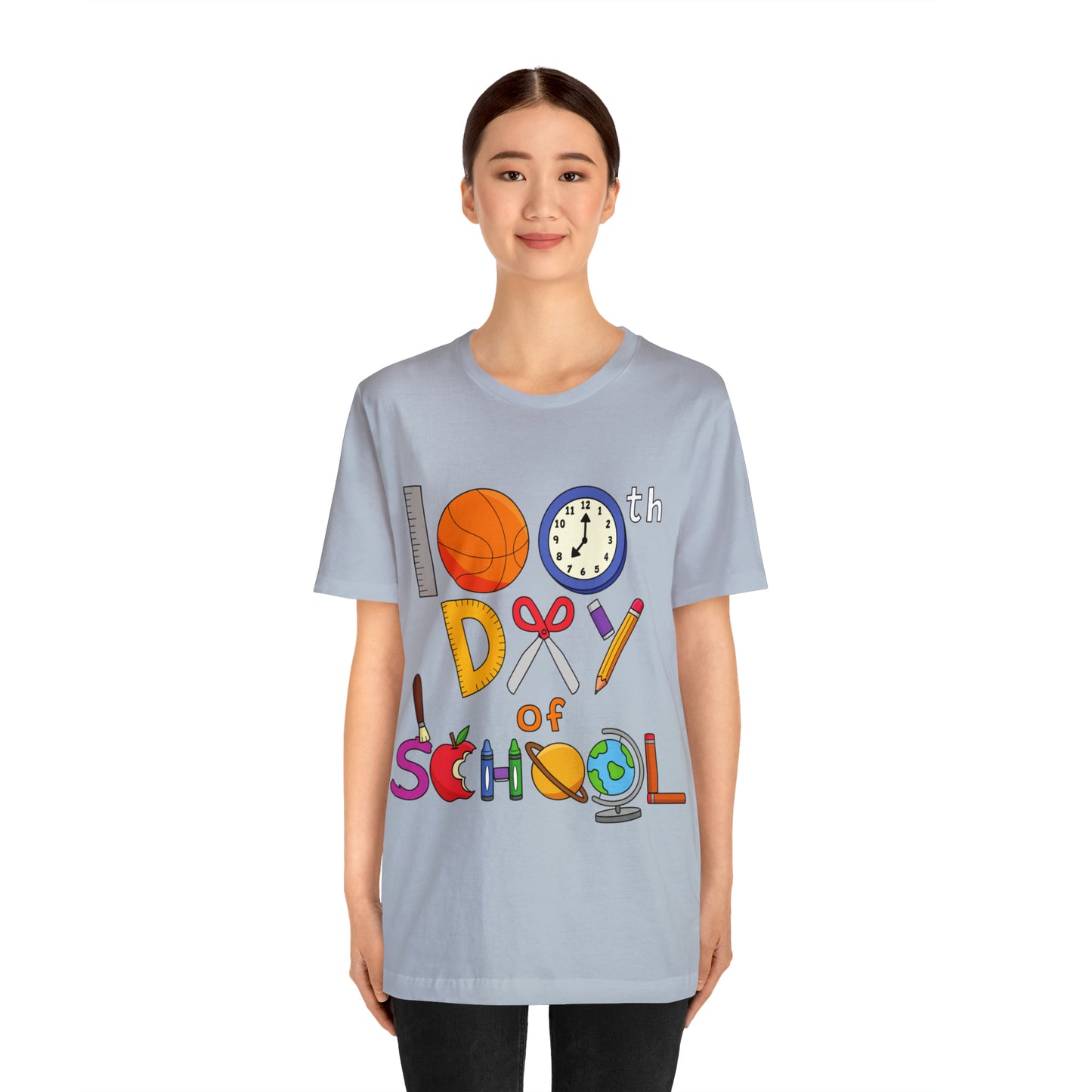 100th Day of School Teacher T- Shirt - Unisex Jersey Short Sleeve Tee