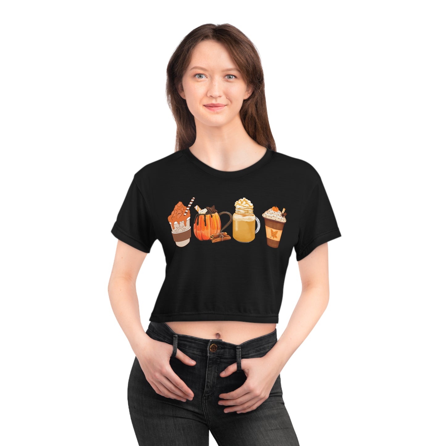 Pumpkin Spice Cropped T