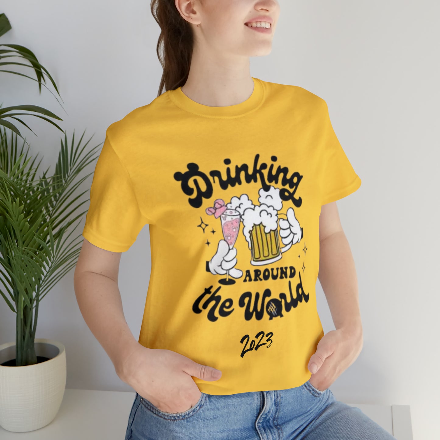 Epcot Drinking Around the World Unisex Jersey Short Sleeve Tee