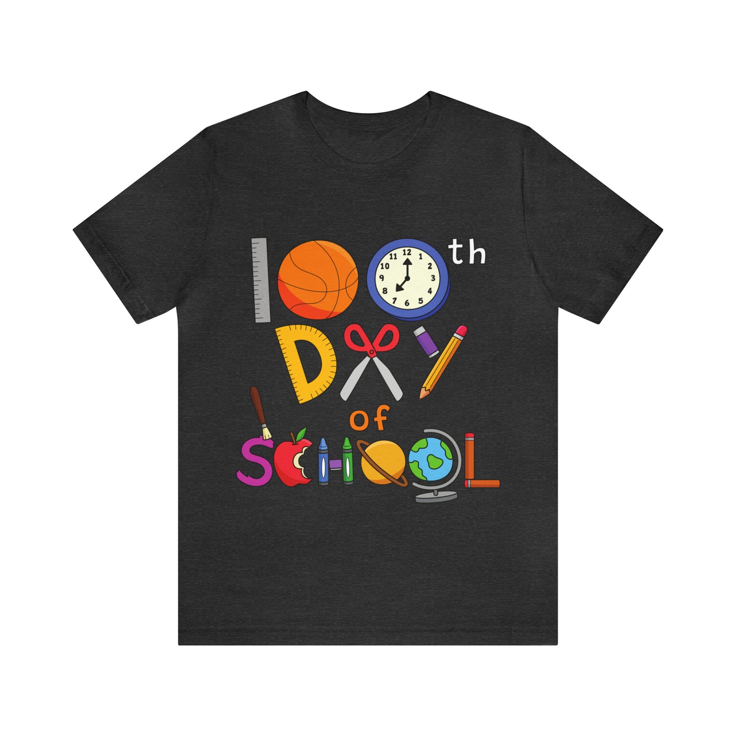 100th Day of School Teacher T- Shirt - Unisex Jersey Short Sleeve Tee