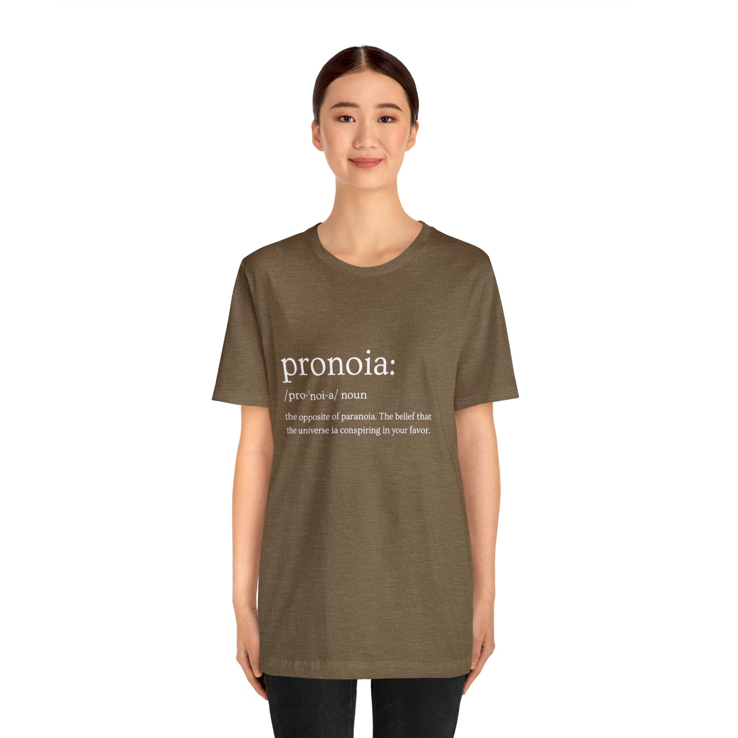 Pronoia Definition - Unisex Jersey Short Sleeve Tee