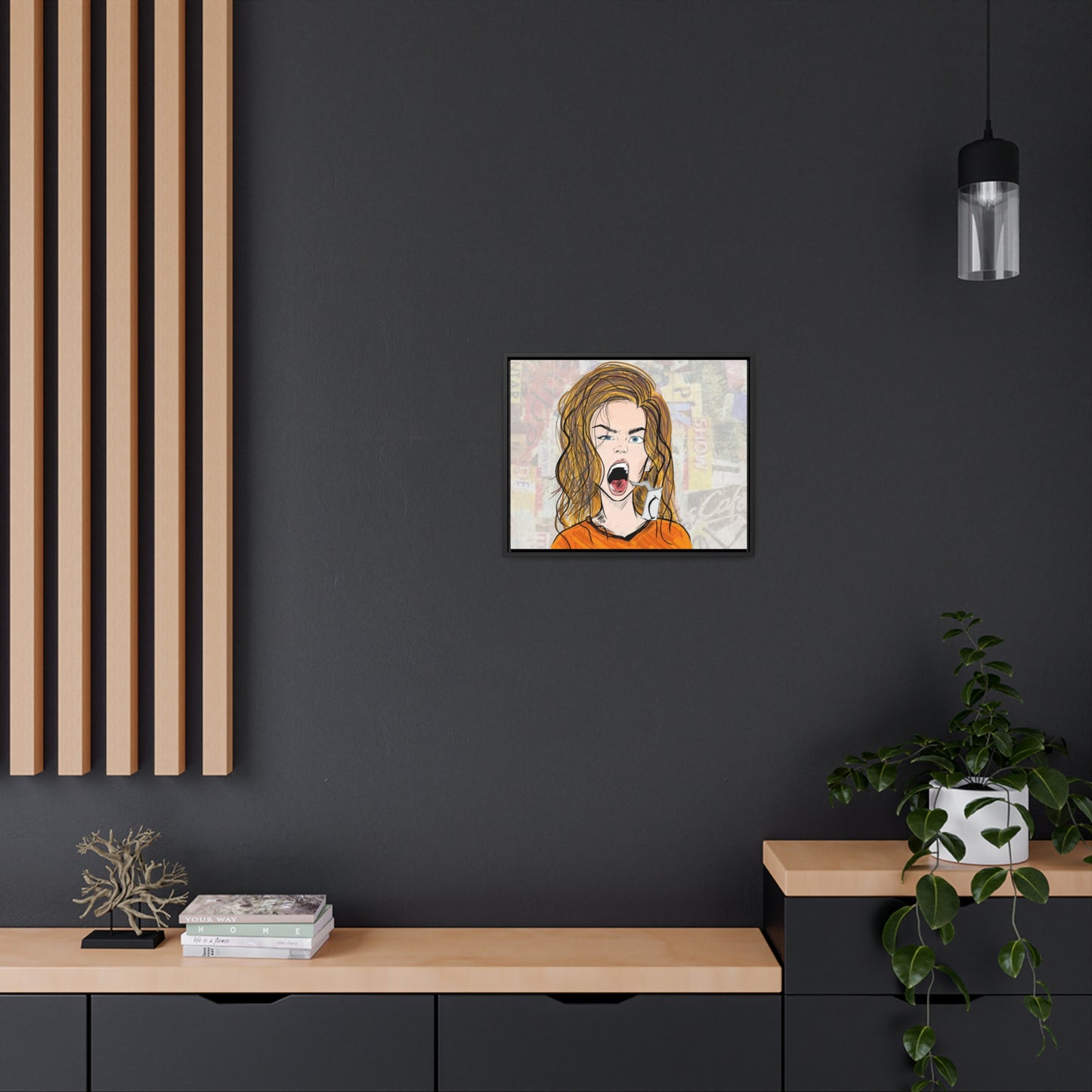 R3B3L - Digital Art Canvas Print By Vanessa Gonzalez -Gallery Canvas Wrapped